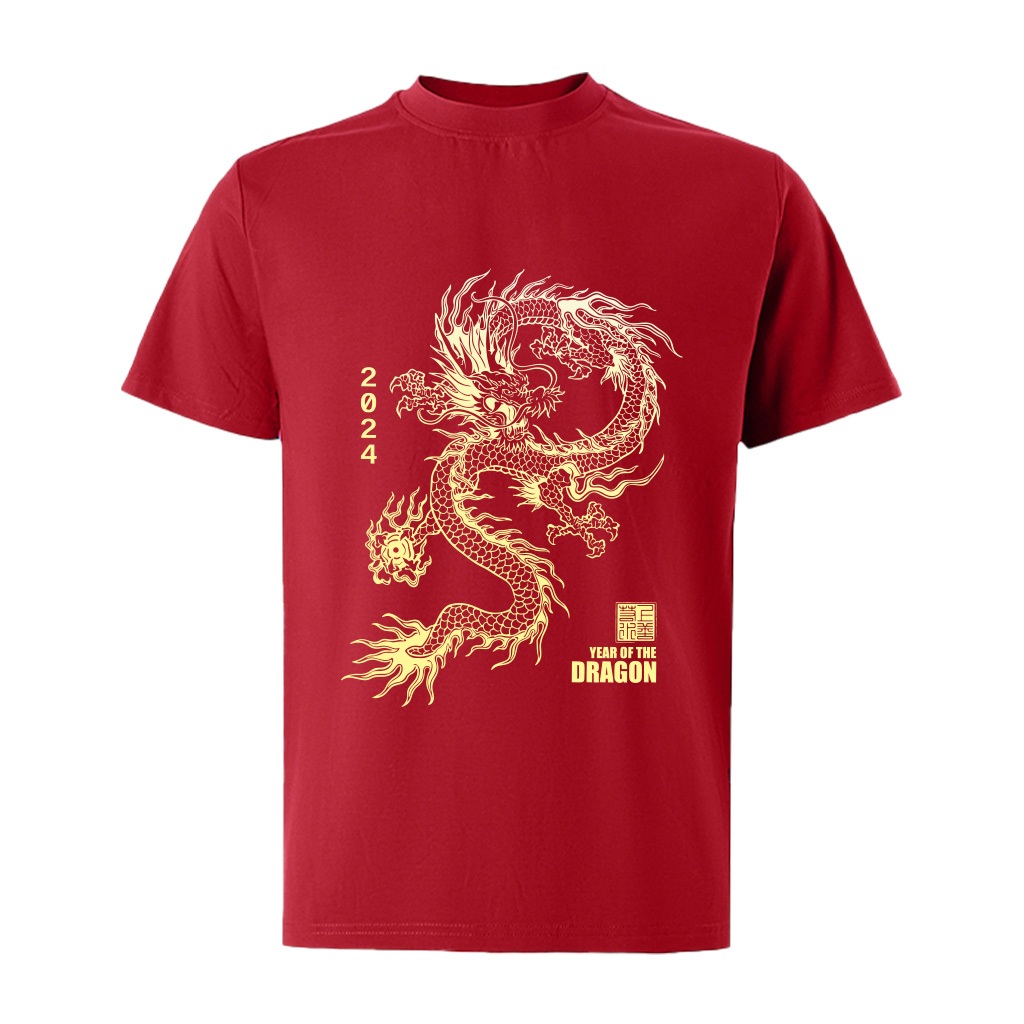 Áo phông nam tết in hình rồng form rộng local brand ATD915 Miucho Iconic tay ngắn vải cotton cổ tròn in artwork_thumbnail_6