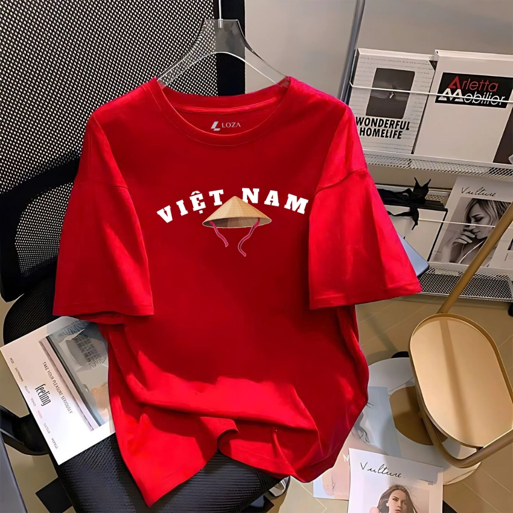 [Form rộng] Áo phông nữ 'Cờ Đỏ Sao Vàng Việt Nam- Độc lập tự do' - LOZA G0293_thumbnail_11