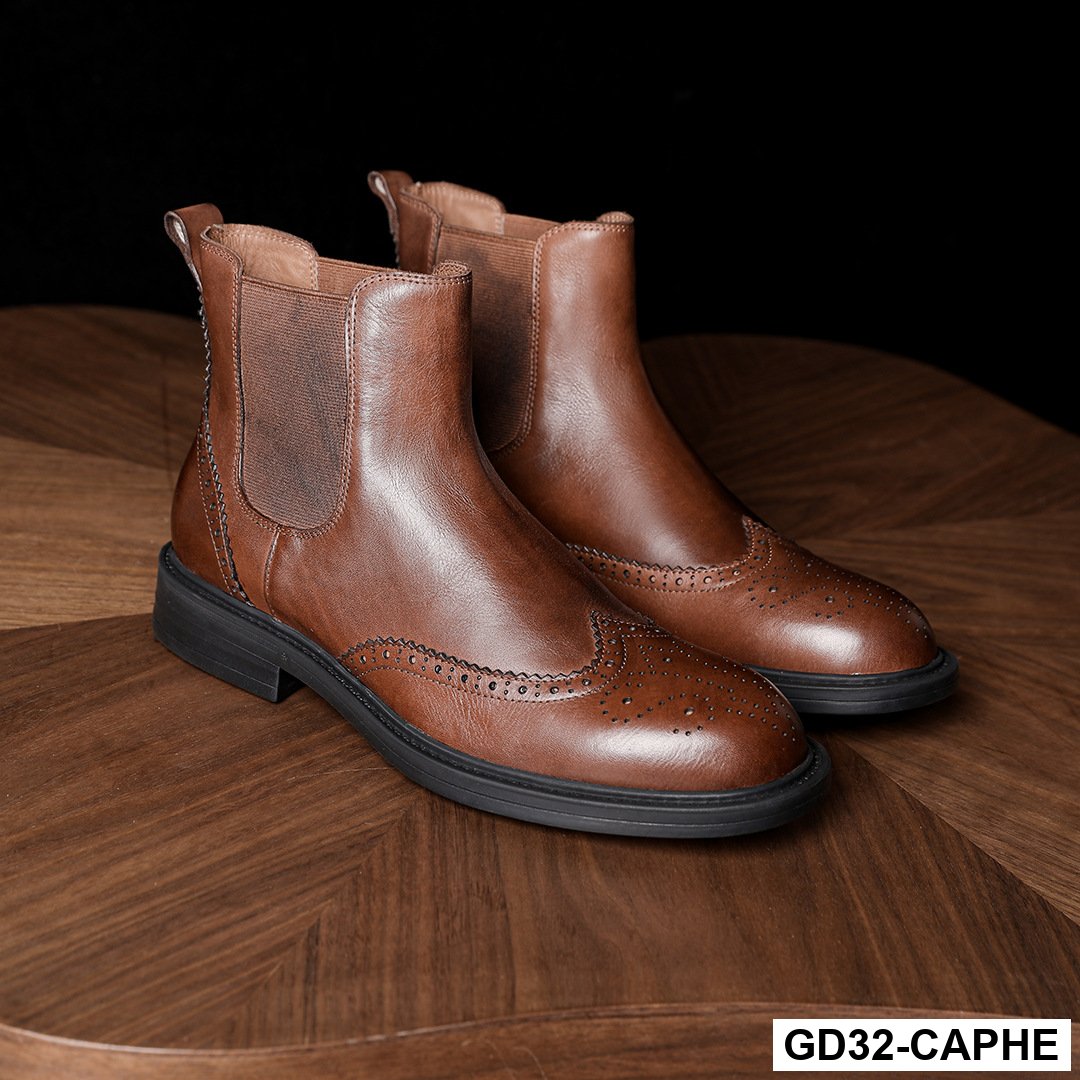 GD32 - Giày thể thao nam đế bệt, giày da thật, giày thể thao nam thời trang mùa hè, giày da cao cấp, giày trắng, giày mọi, giày mọi nam