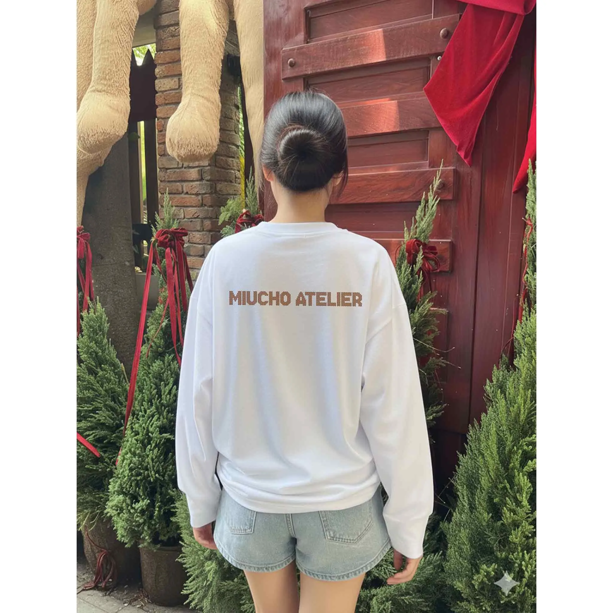 Áo thun tay dài form boxy Miucho cotton thoáng mát mềm mại cổ tròn Atelier in mix 2690_thumbnail_5