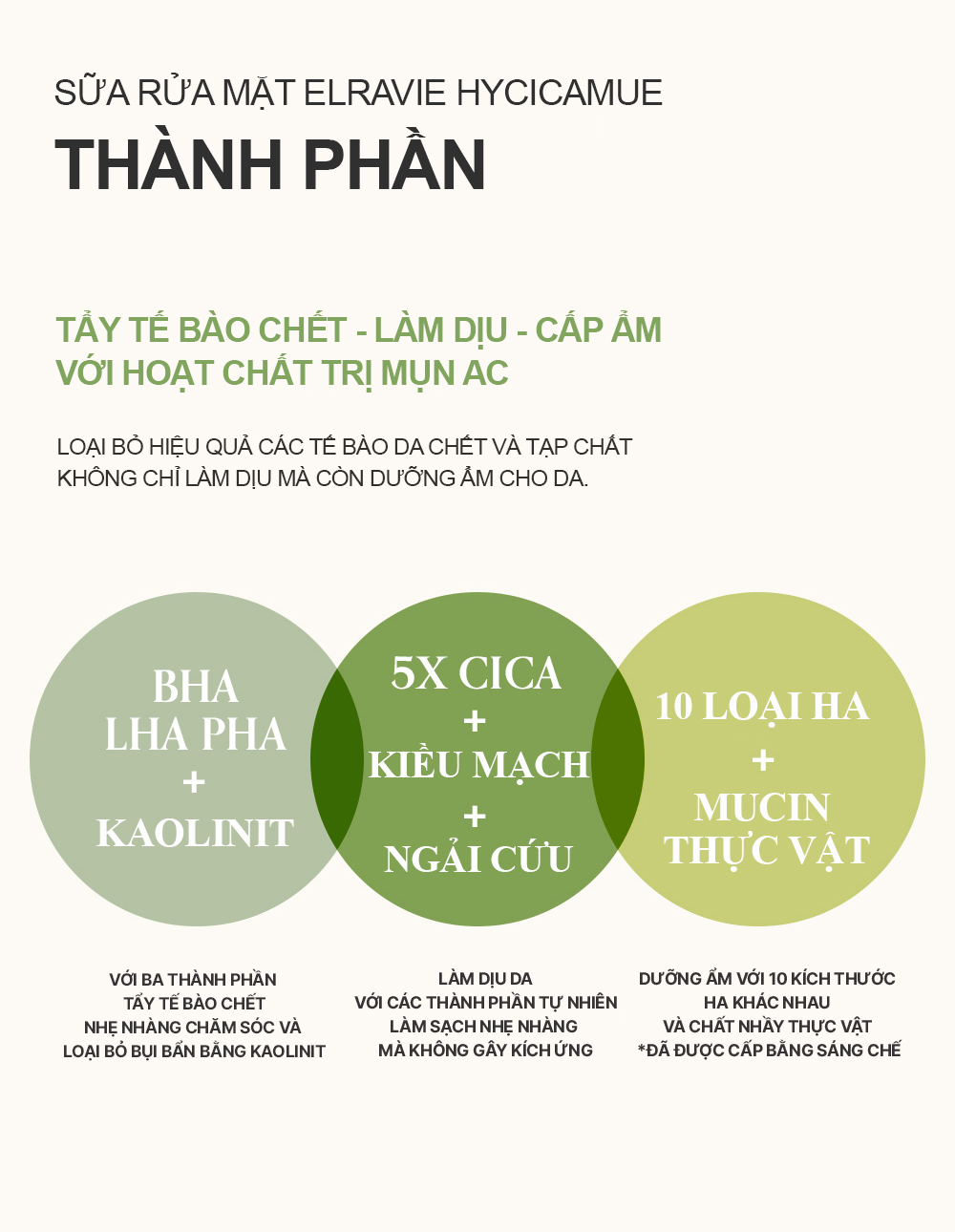 Sữa rửa mặt làm dịu Elravie HyCicaMue Foarm 150ml_thumbnail_6