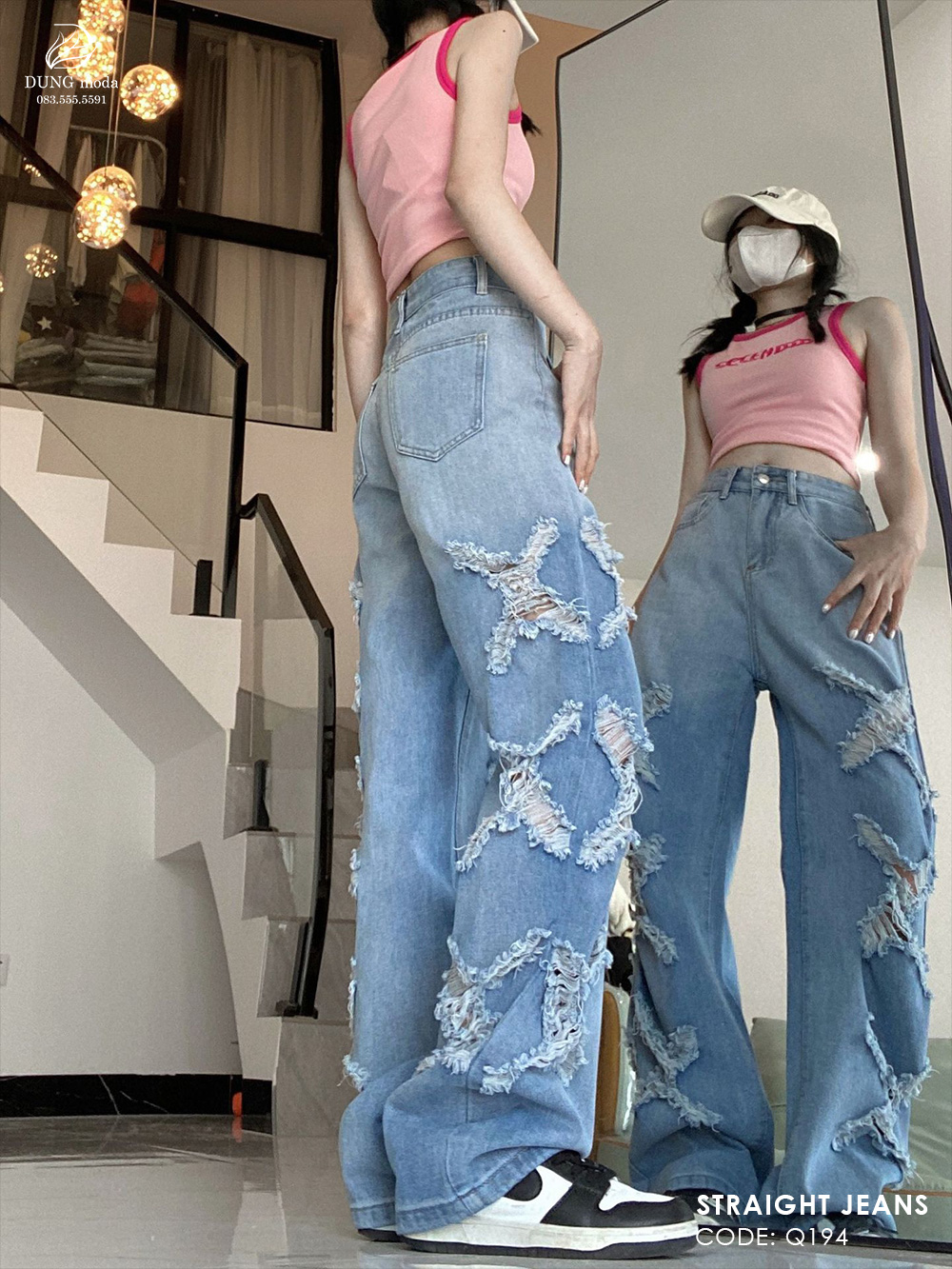 Quần Jean Suông Q194 7738_thumbnail_7