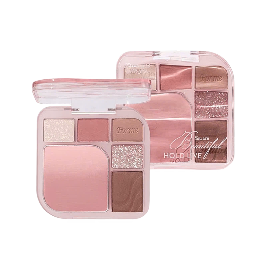 [HOLD LIVE] Bảng phấn mắt má 6 ô Hold Live Pleasing Coloring Pink Mist (HL770)