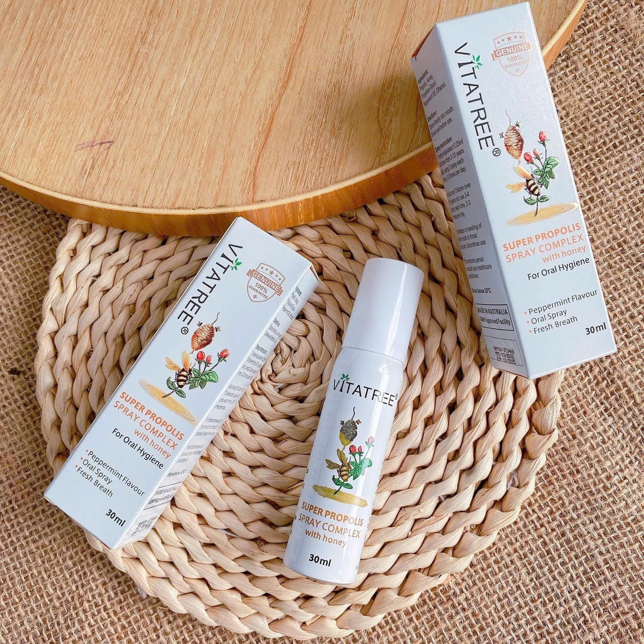 HM115 Xịt keo ong úc kháng khuẩn họng chống viêm