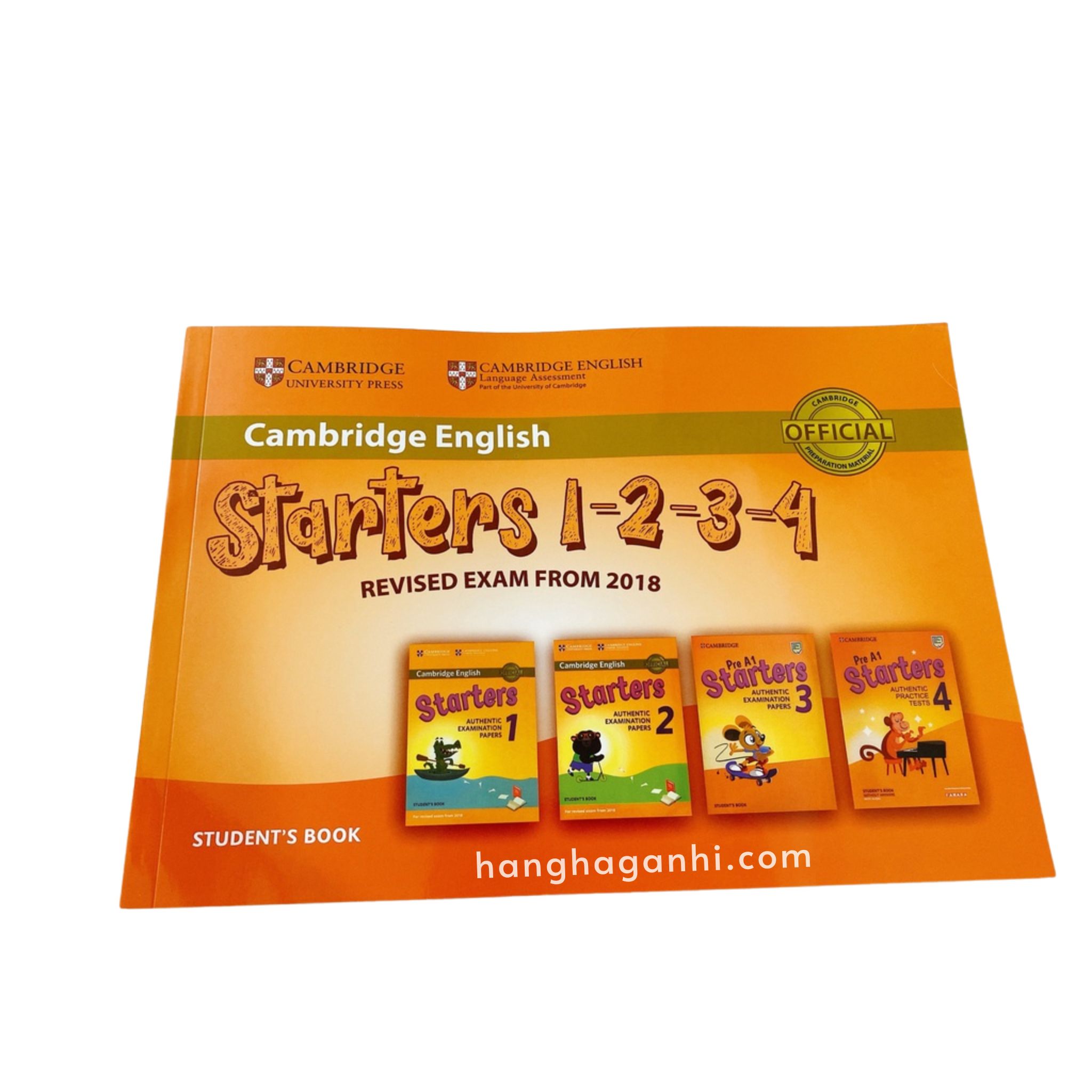 Cambridge Starters in gộp 1-2-3-4 bản 2018-2020 Sách Giấy, kèm file nghe, đáp án_thumbnail_0