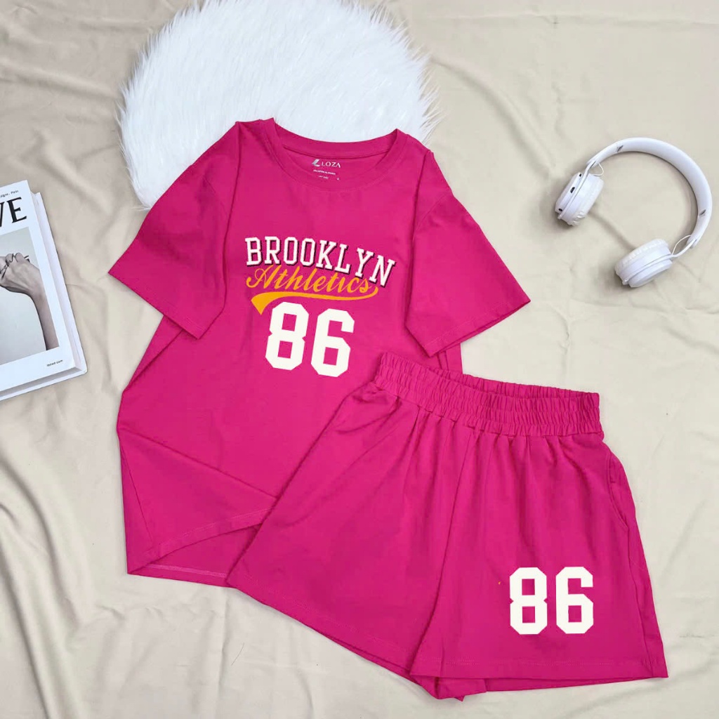[Form Rộng] Đồ bộ nữ mùa hè số 86 - Set đồ nữ LOZA thun cotton mặc nhà/đi chơi mát mẻ - BR98_thumbnail_1