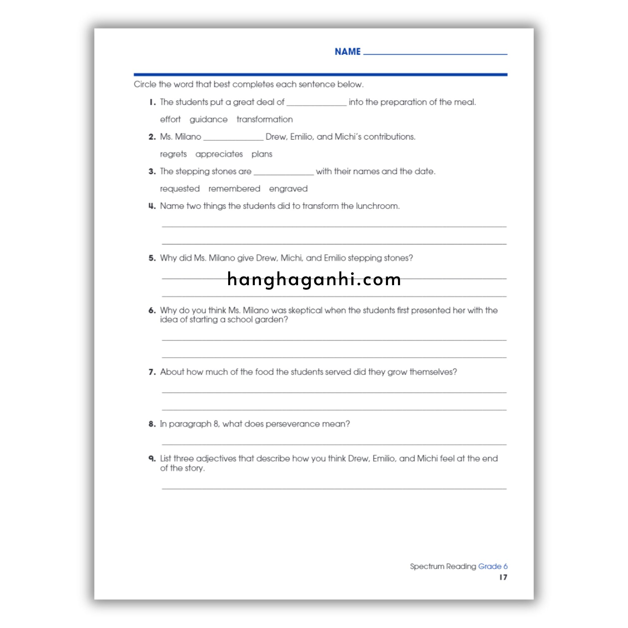 Sách Spectrum Reading Workbook Grade 6_thumbnail_4