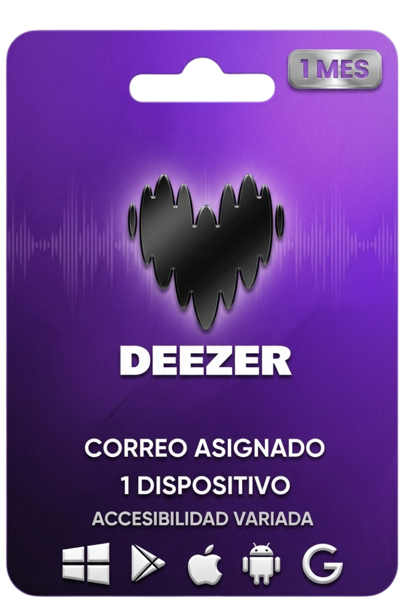 DEEZER PRO (1 DISPOSITIVO) 30 DIAS