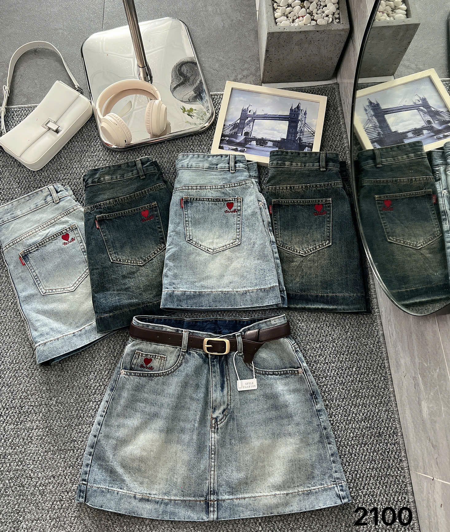 Chân váy dáng A thêu trái tim bigsize JV2100 dành cho nàng béo mập từ 55-90kg_thumbnail_5