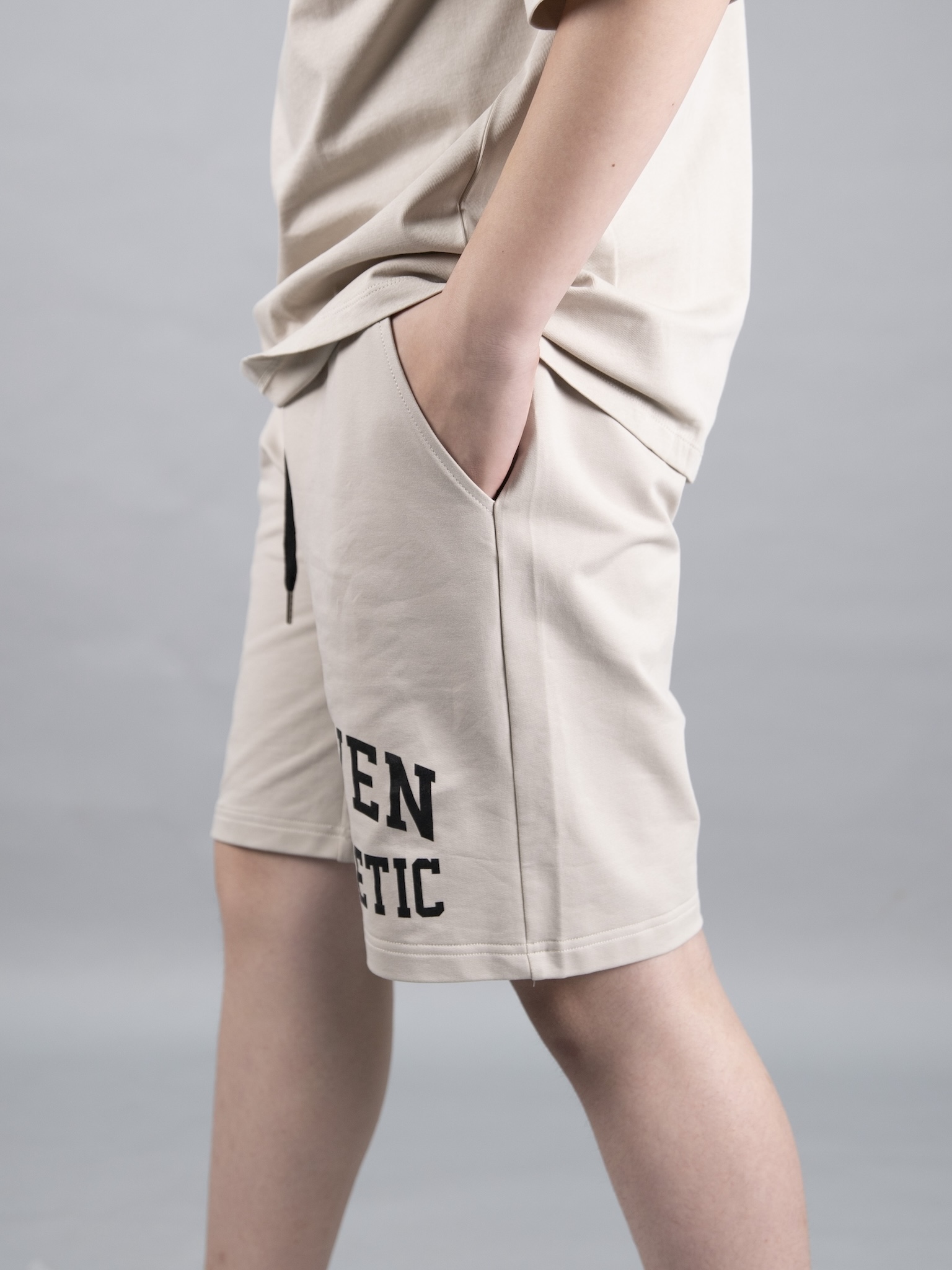 Quần short da cá be túi hộp in Seven_thumbnail_3