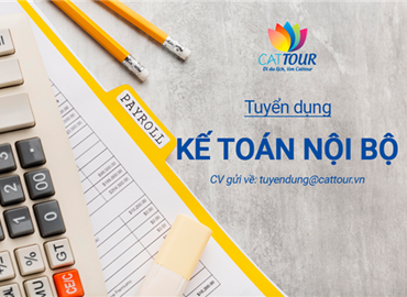 Tuyển kế toán viên (nội bộ & thuế) ngành Du lịch