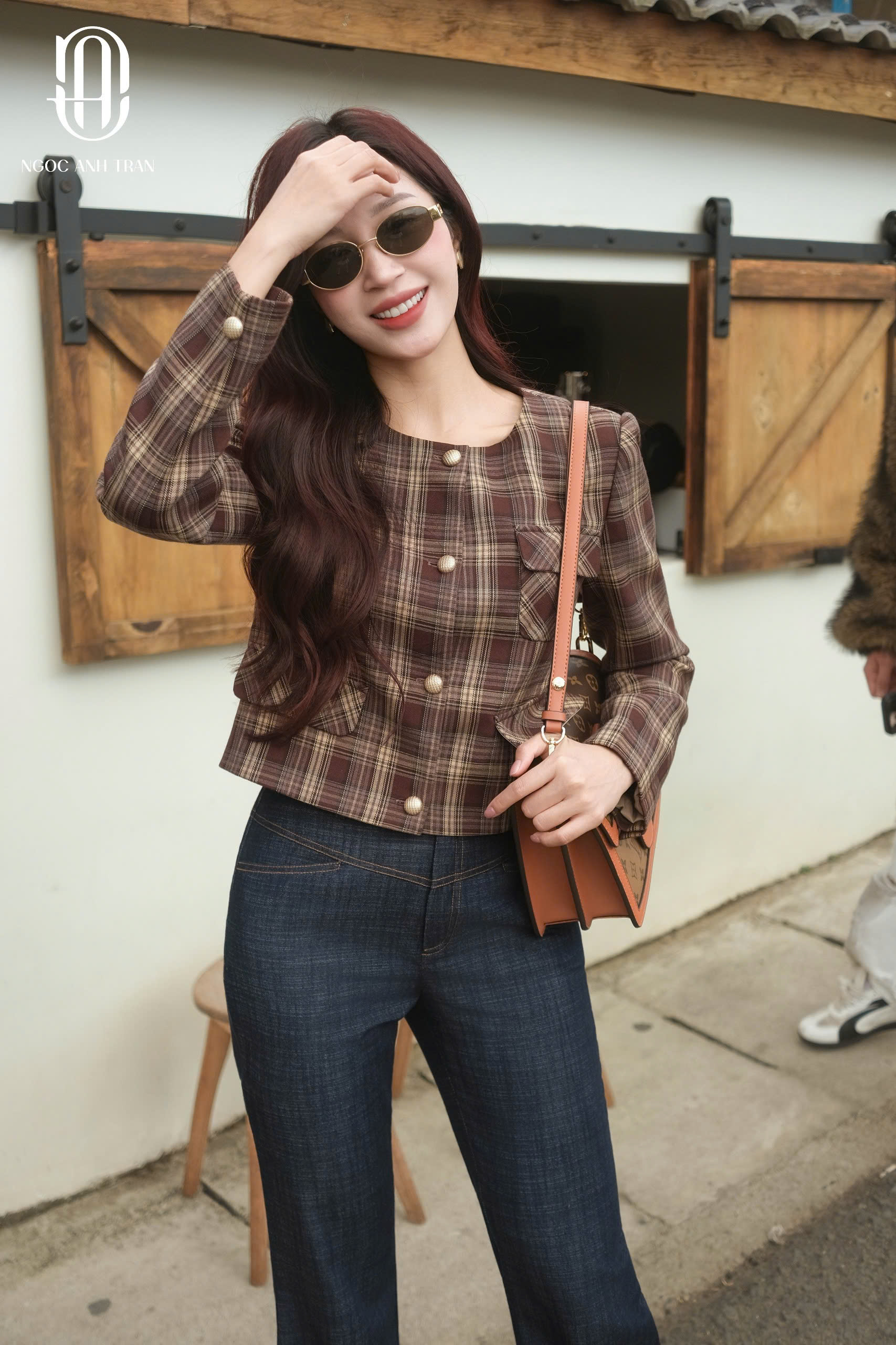 Q071 - Quần loe denim