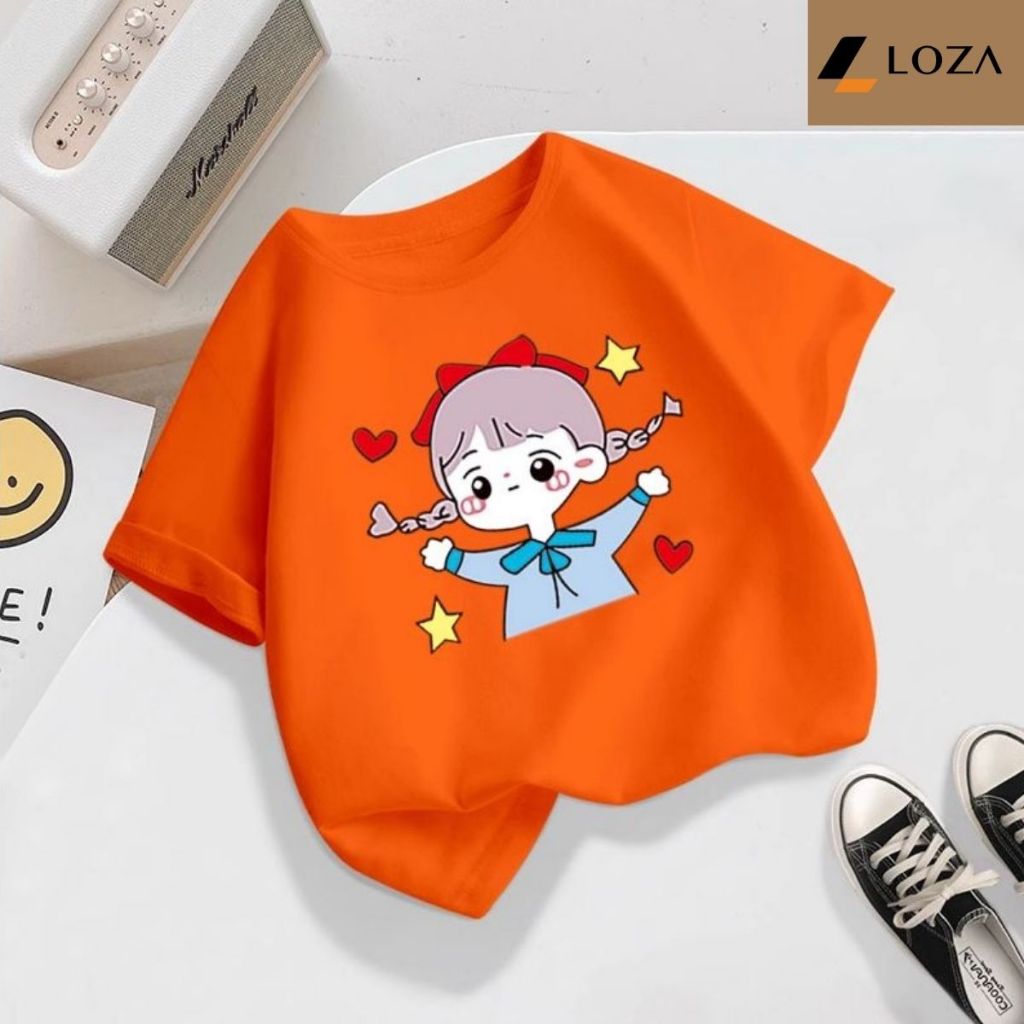 Áo thun bé gái in cô gái nhiều màu sắc - Loza Kids AT2427_thumbnail_7
