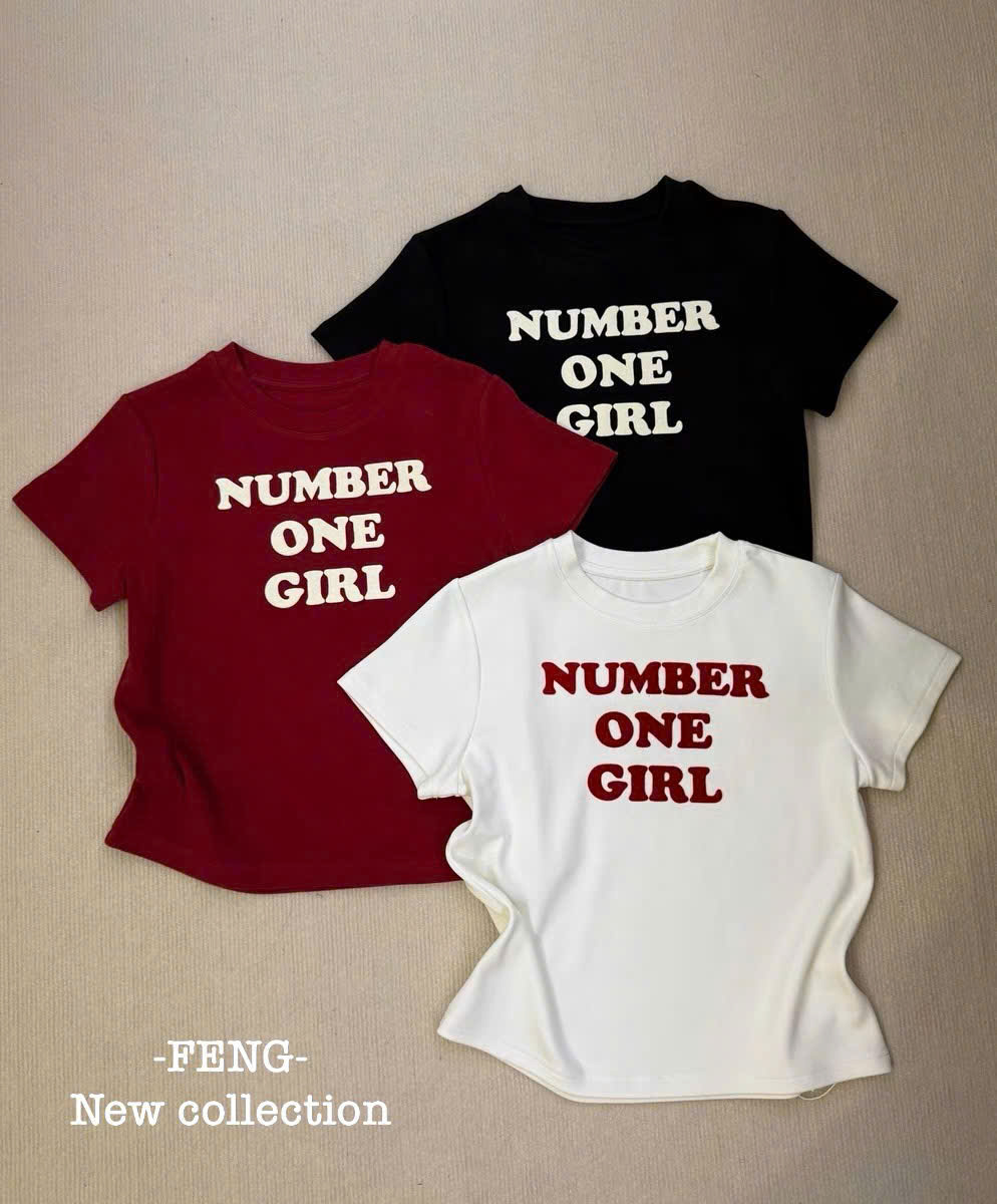 Áo number one girl ( ĐỎ BORDEAUX )_thumbnail_1
