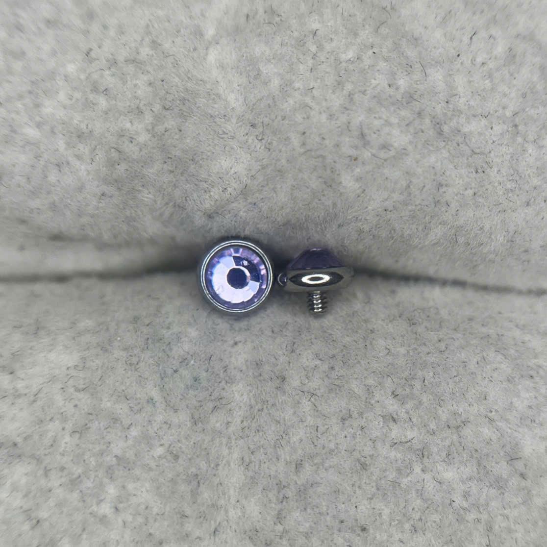 Charm cấy thép y tế màu tím size 4 _thumbnail_1