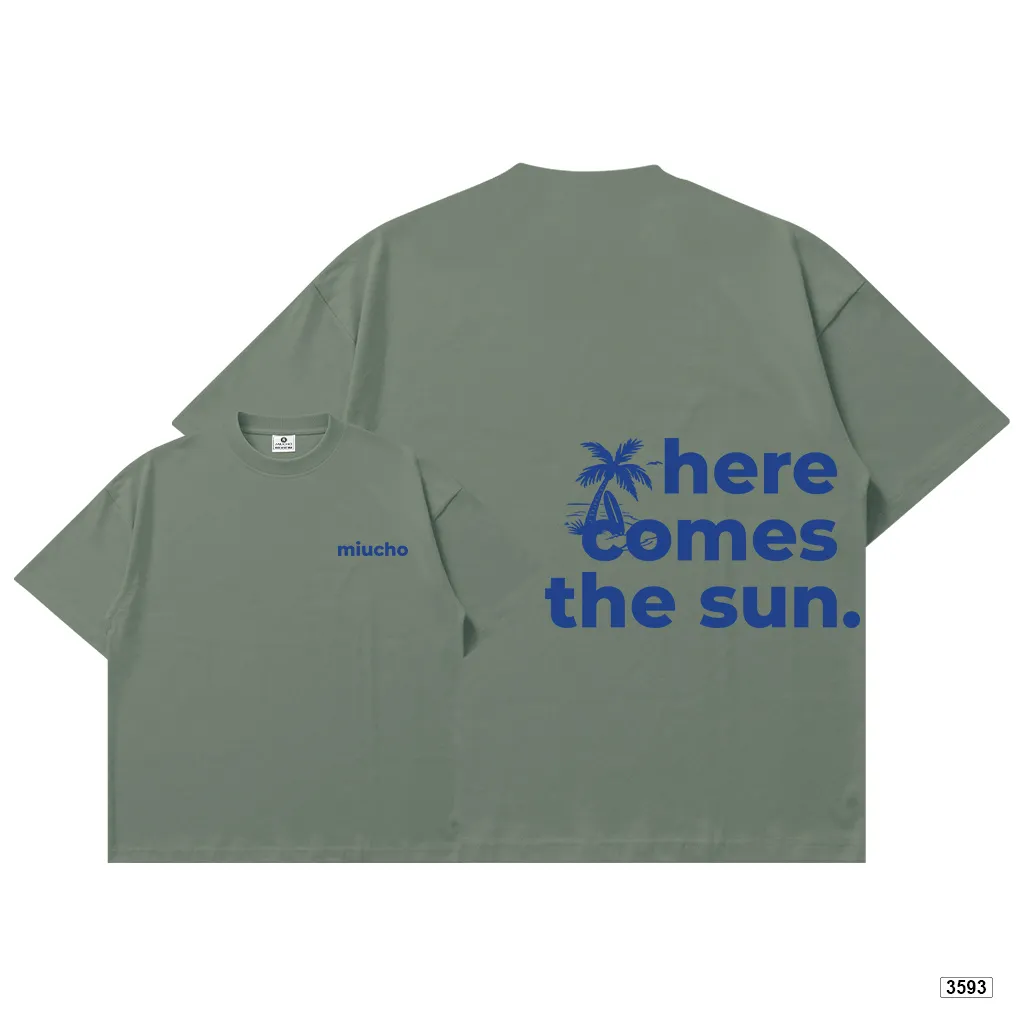 Áo thun boxy nam nữ Here Comes The Sun Miucho 3593_thumbnail_12