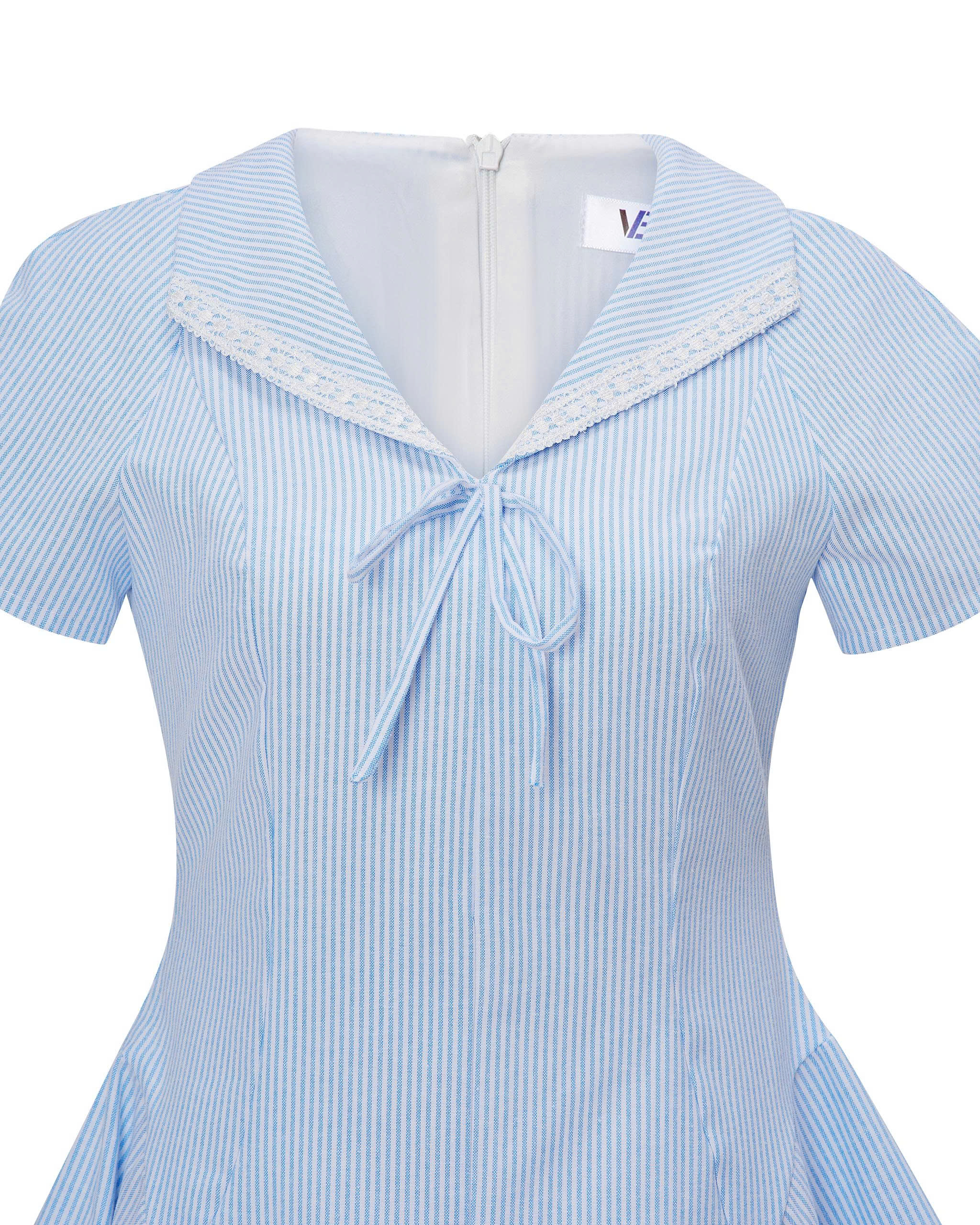 Đầm cổ phối ren kiểu bigsize DA173 dành cho nàng từ 55-95kg_thumbnail_3