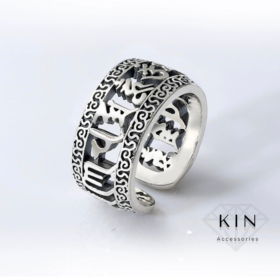 Nhẫn Khắc 6 chữ Phạn