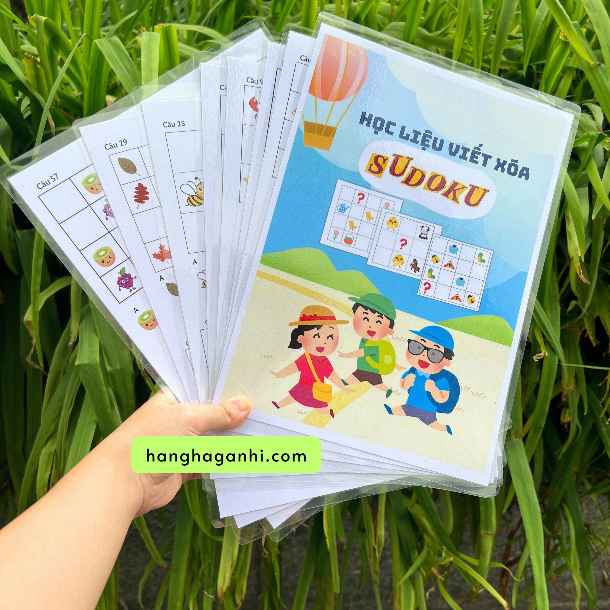 Học liệu Tư Duy sáng tạo Sudoku cho bé, bóc dán, viết xóa được_thumbnail_3