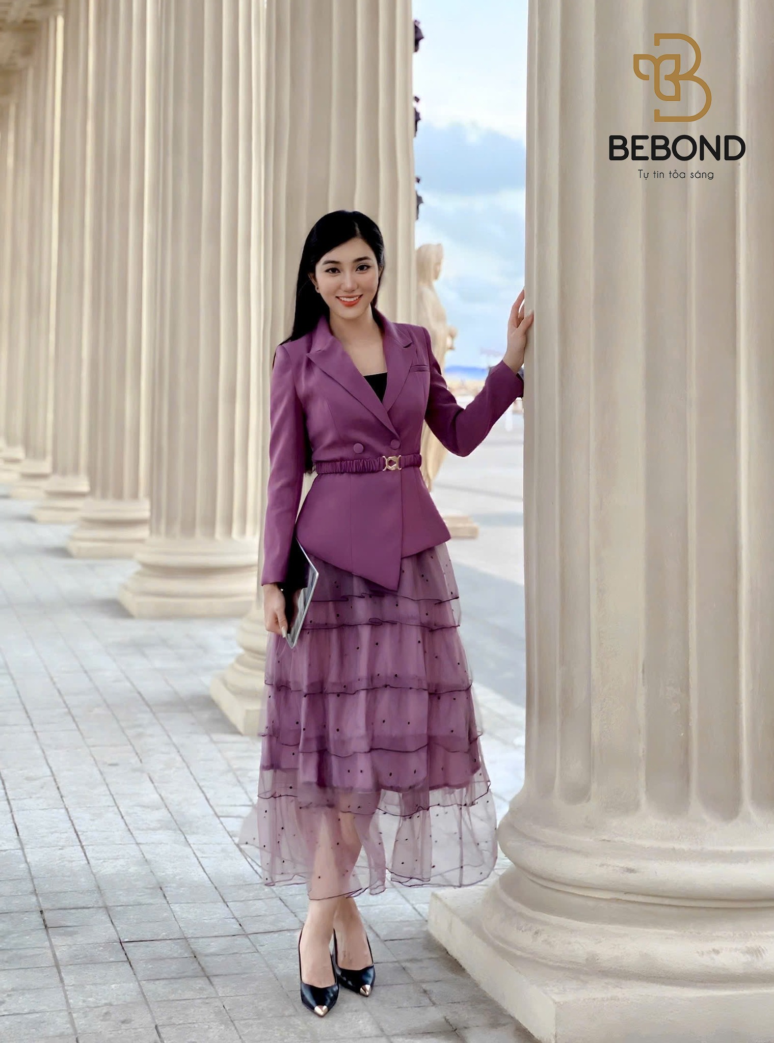 Set Vest TIANA vạt lệch màu TÍM_thumbnail_0