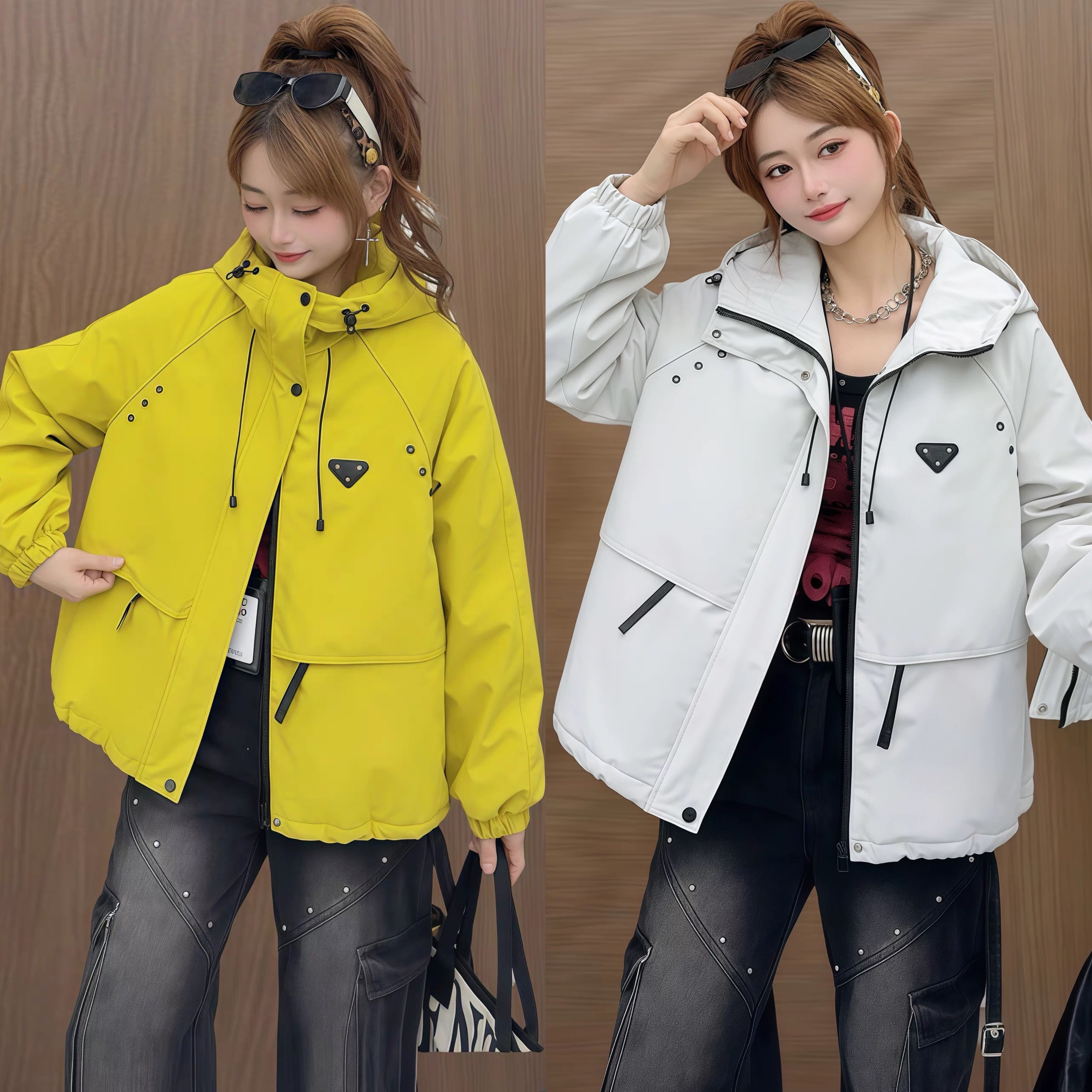 Áo khoác gió tag ngực - K76