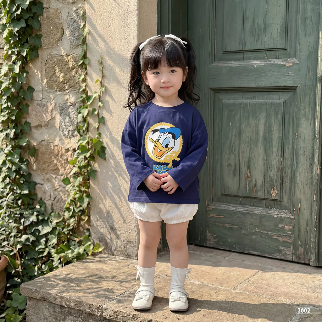 Áo thun bé gái tay dài Vịt Donnald Kado 3602_thumbnail_4