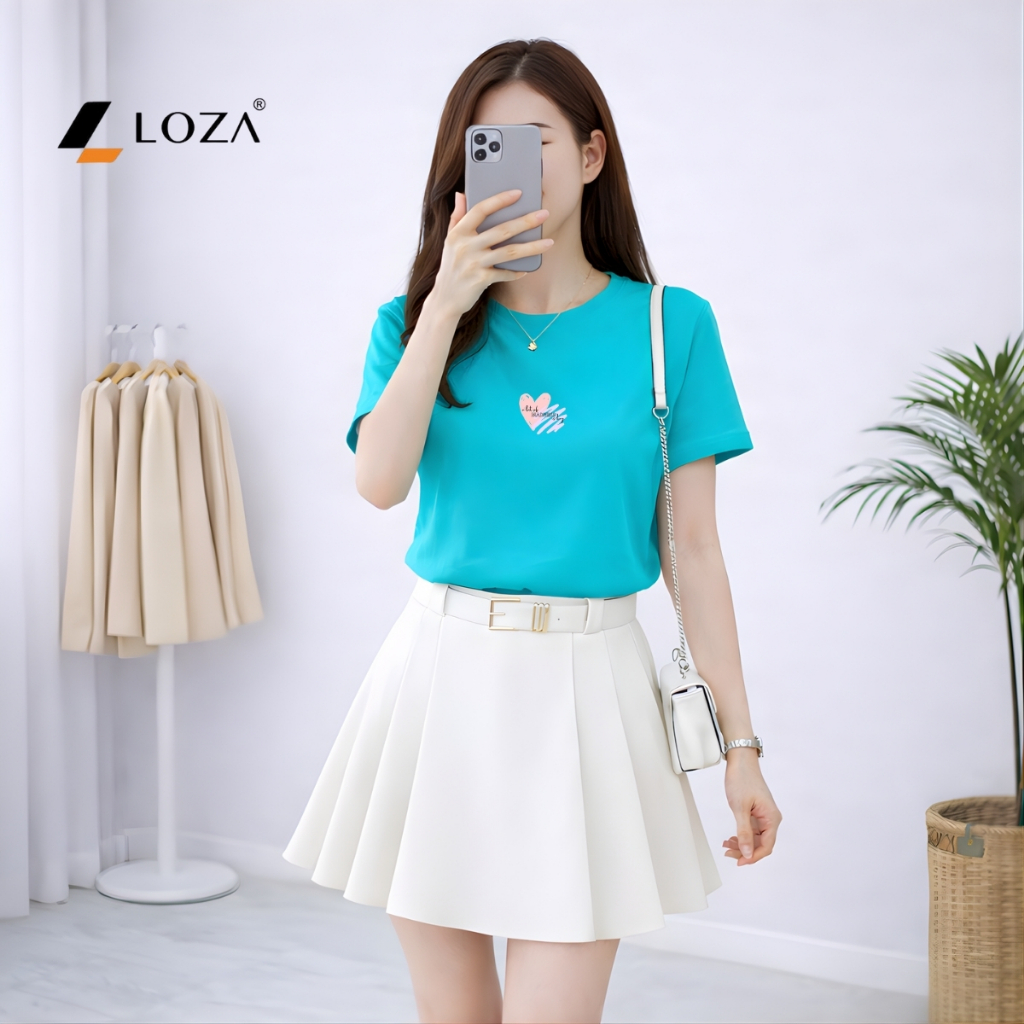 [Form vừa] Áo phông nữ dáng vừa hình trái tim - Loza VT8468_thumbnail_4