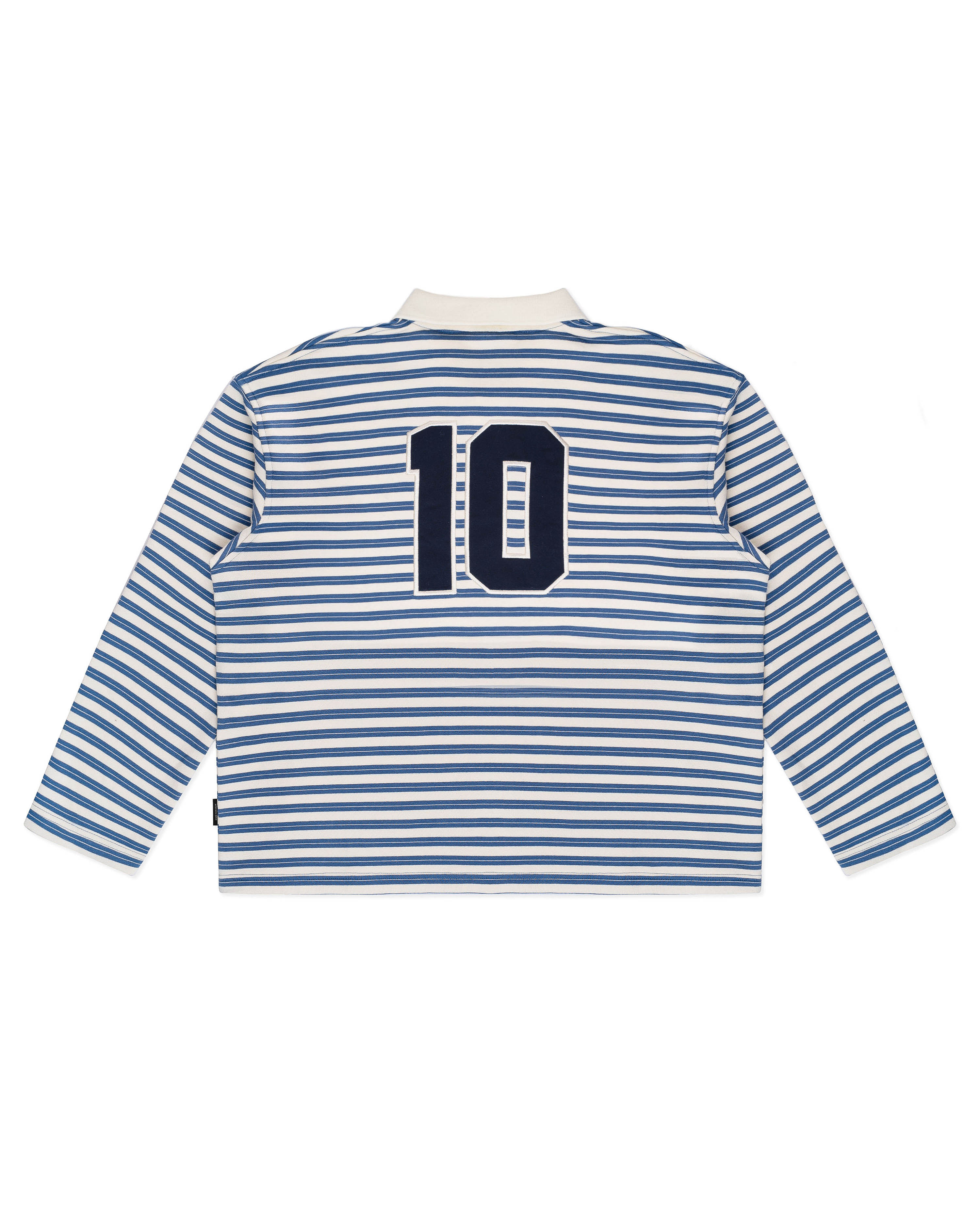 Levents® Striped Long Sleeve Boxy Polo Shirt_thumbnail_1
