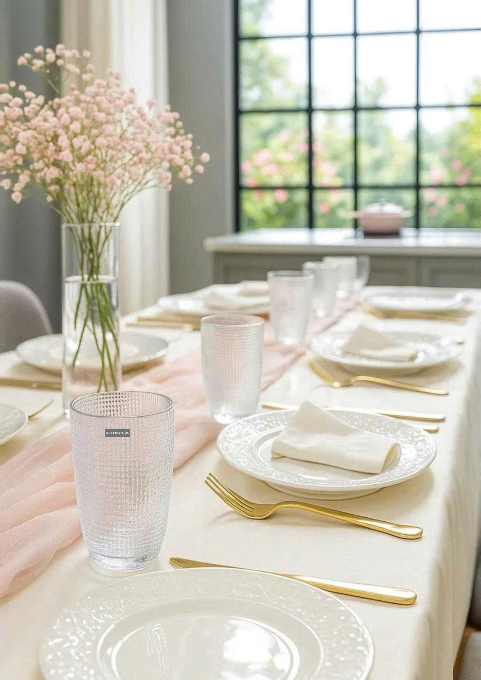 Bộ 6 cốc thủy tinh CRISTA HOME  vân lưới dập nổi 420 ml_thumbnail_51