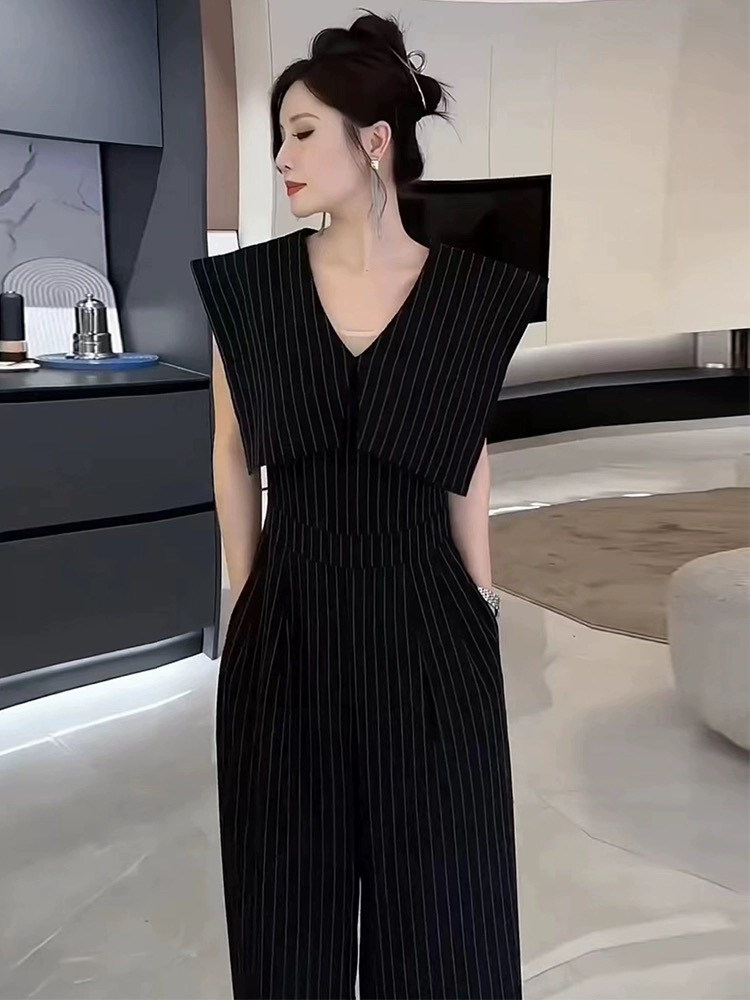 Jumpsui dài kẻ sọc cổ thủy thủ tôn dáng_thumbnail_5