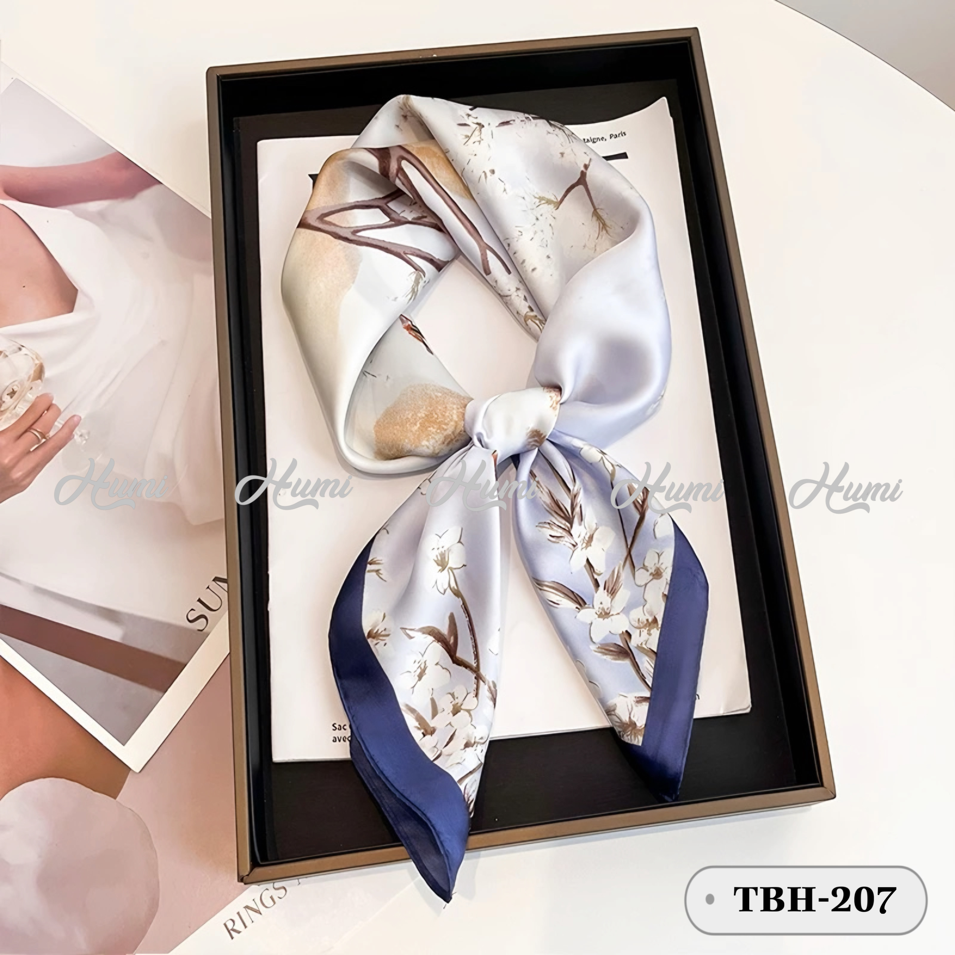 KHĂN LỤA VUÔNG HQ 70x70CM (TBH207)