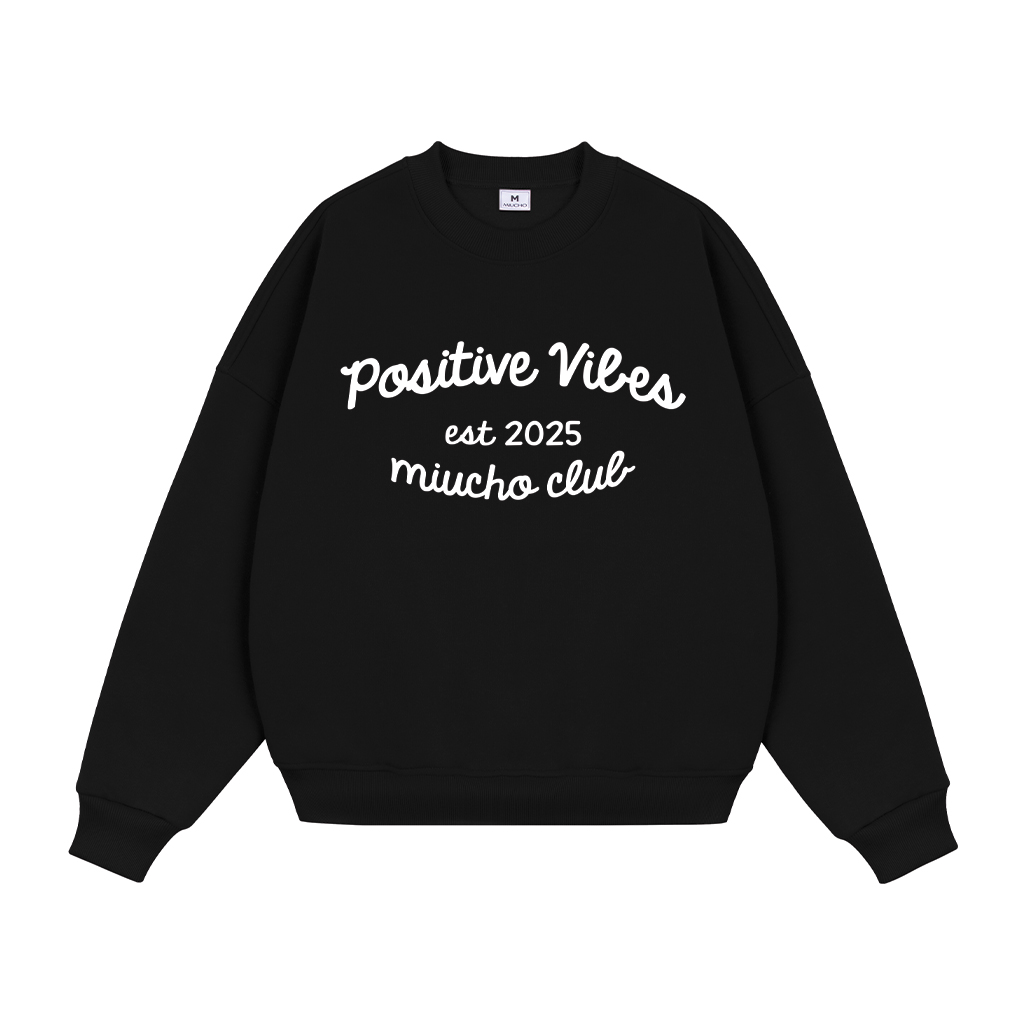 Áo sweater nam form boxy 1930 Miucho cổ tròn vải nỉ bông 350 GSM dày dặn in typography_thumbnail_0