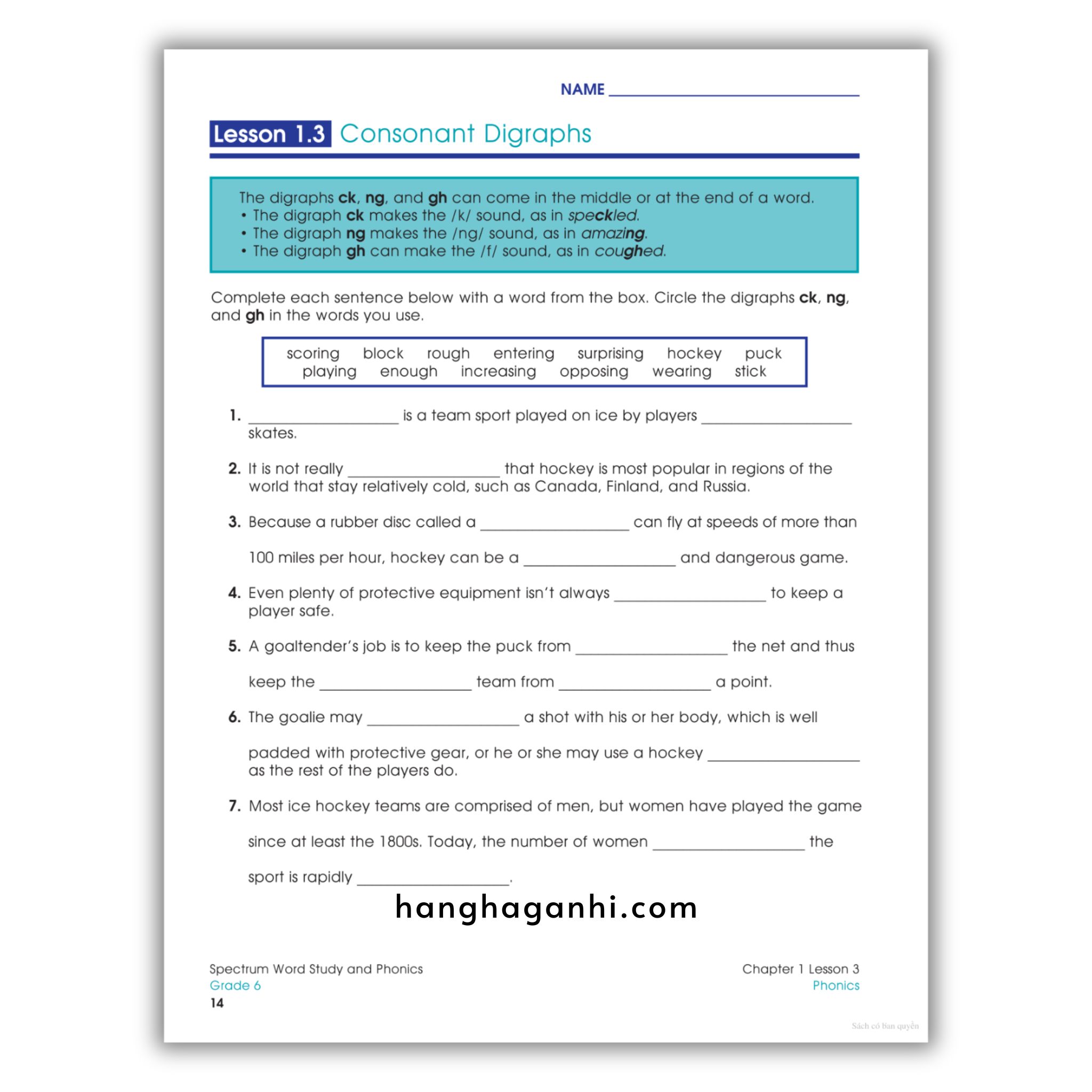 Sách Spectrum Word Study and Phonics Workbook Grade 6_thumbnail_10