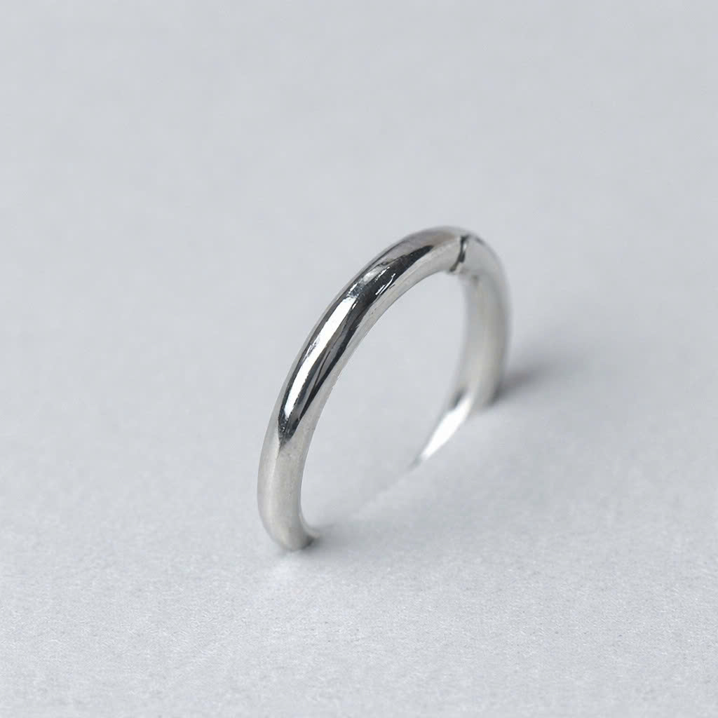 Khuyên vòng bạc xi kim size 10