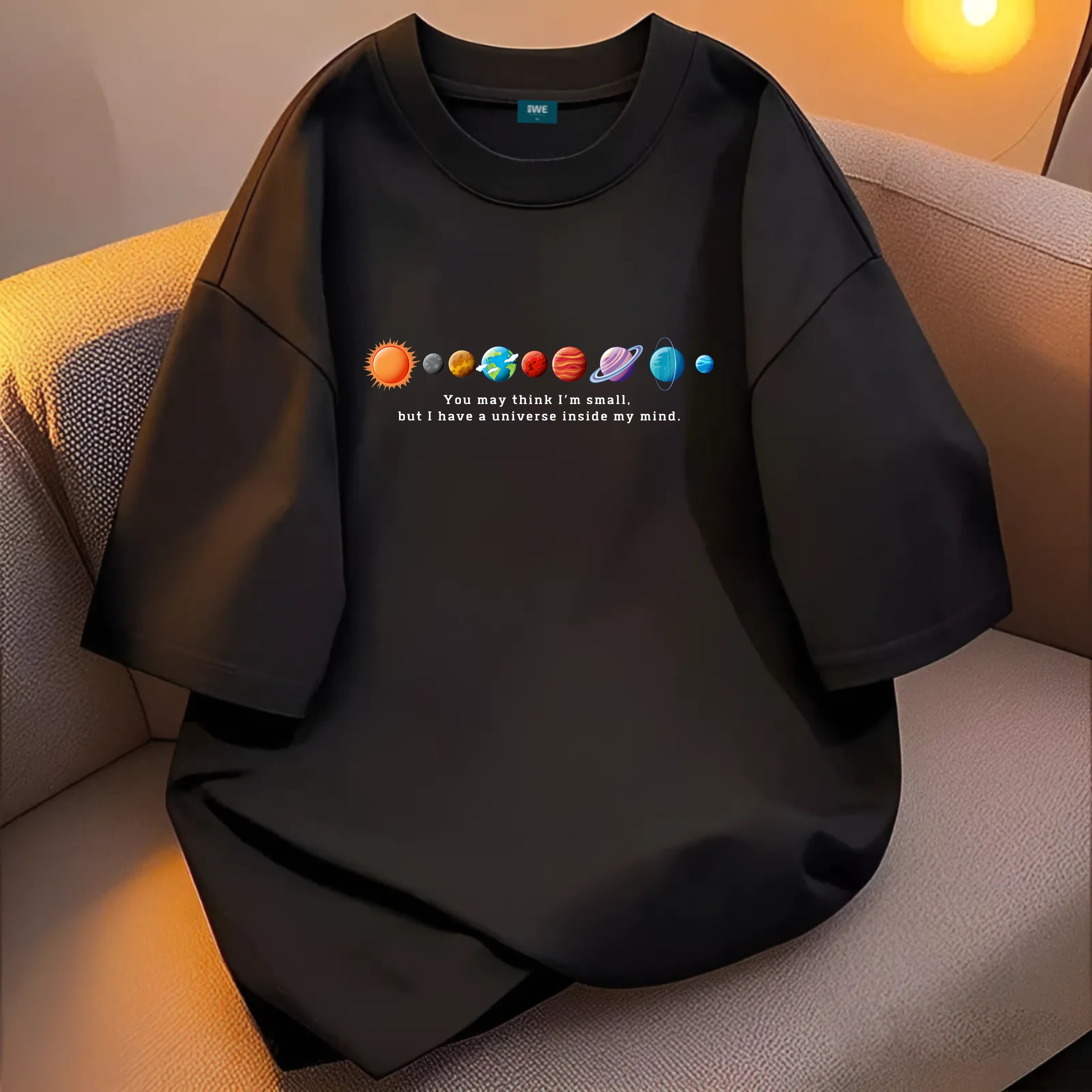 Áo thun unisex nam nữ form oversize rộng hình Hệ mặt trời local brand 𝐖𝐞 𝐓𝐞𝐞 - WU0829