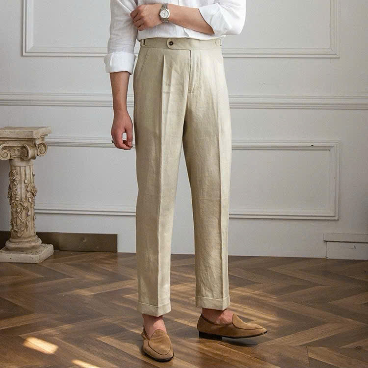 Sidetab Linen Trousers – Season 3_thumbnail_4
