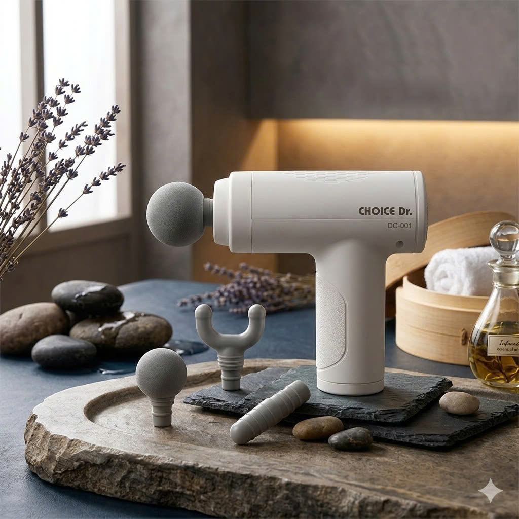 Súng Massage Choice.Dr DC-001 Với 4 Đầu Massage_thumbnail_3