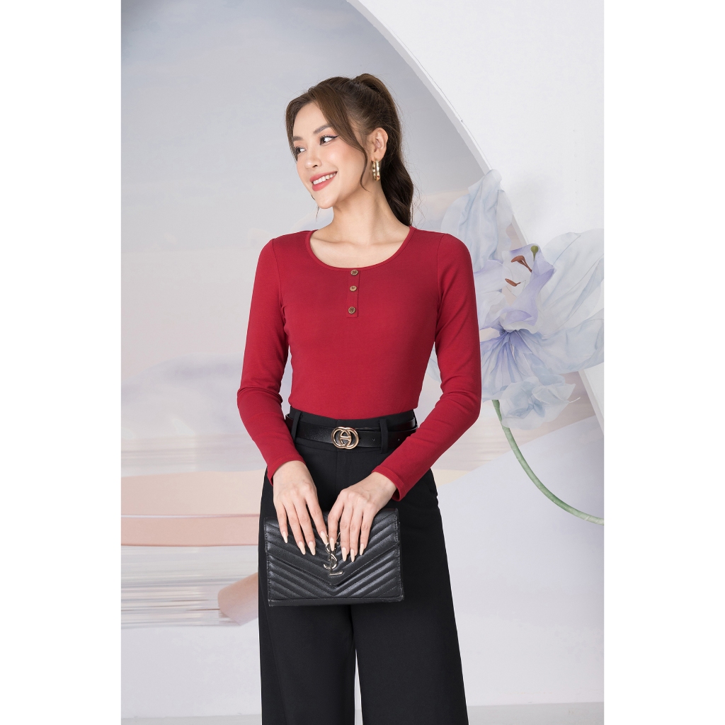 [Form Ôm] Áo thu đông nữ dài tay giữ nhiệt dáng ôm chất liệu borip 4 chiều - Loza G0086_thumbnail_5