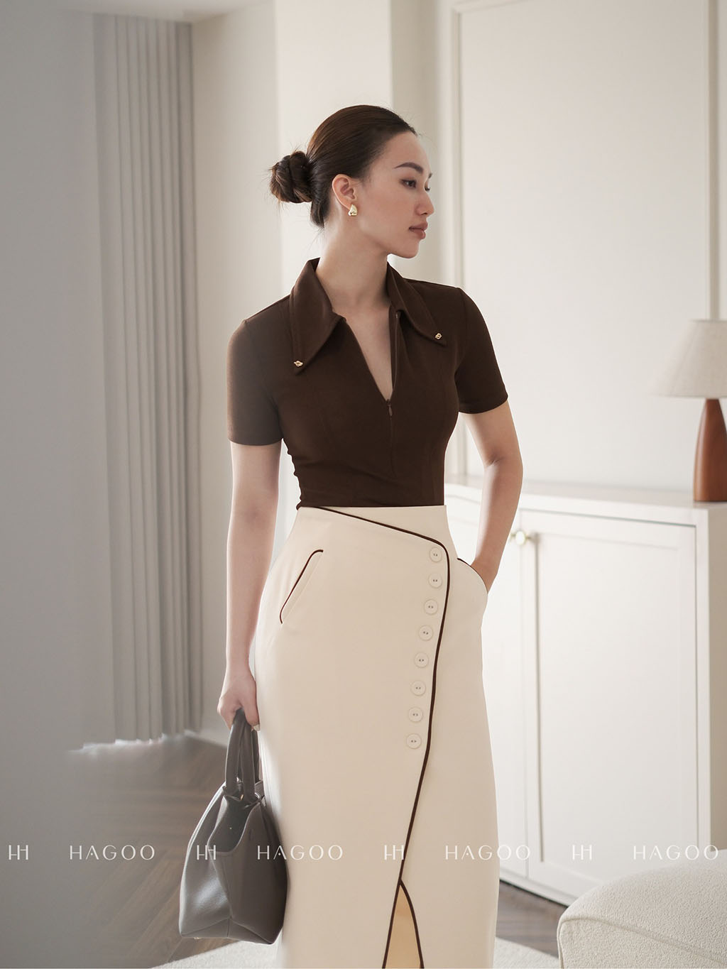 Chân váy vạt chéo phối lé HAGOO_thumbnail_6