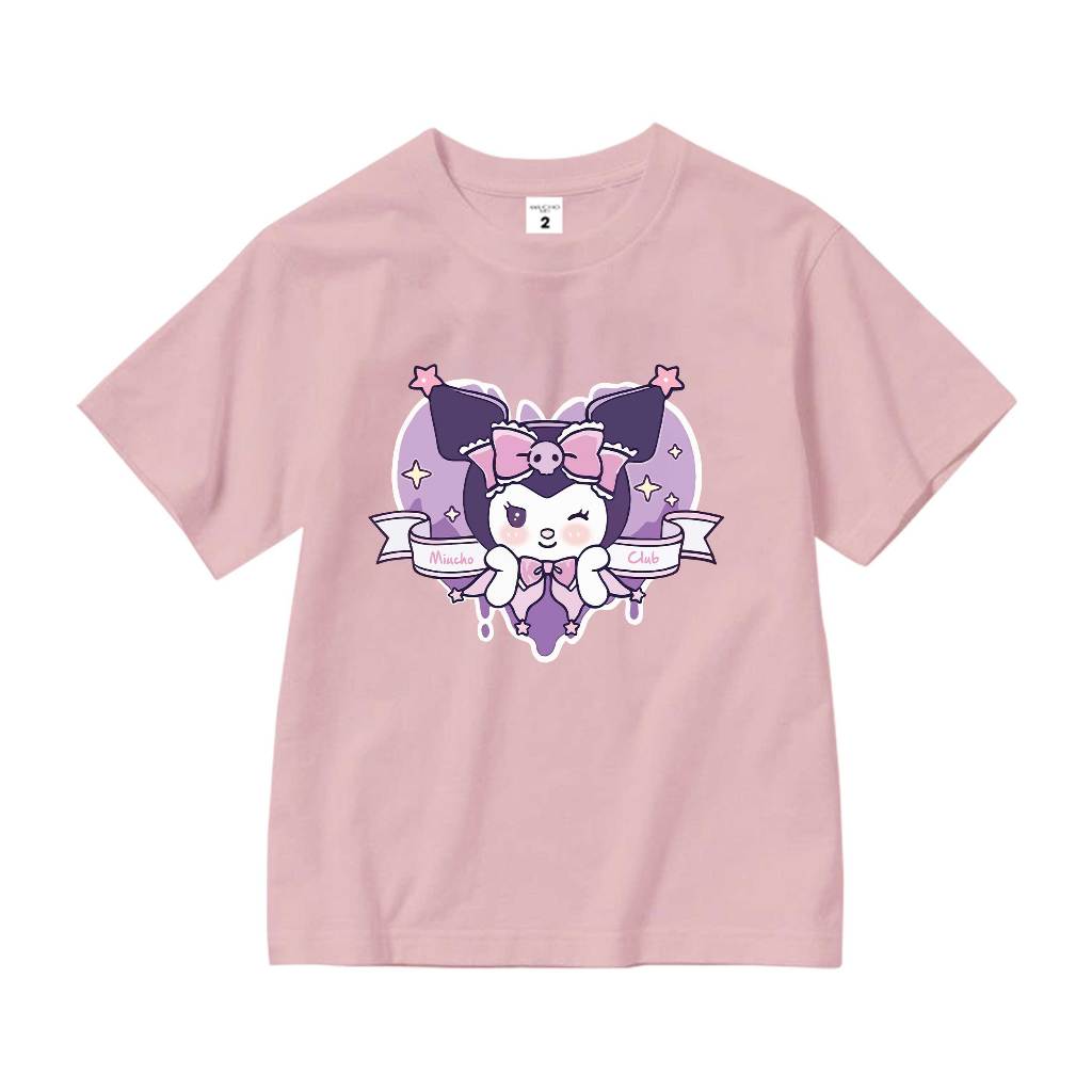 Áo thun cho bé gái cute form rộng AED1110 Miucho Kid tay ngắn cổ tròn style hàn quốc in mix_thumbnail_7