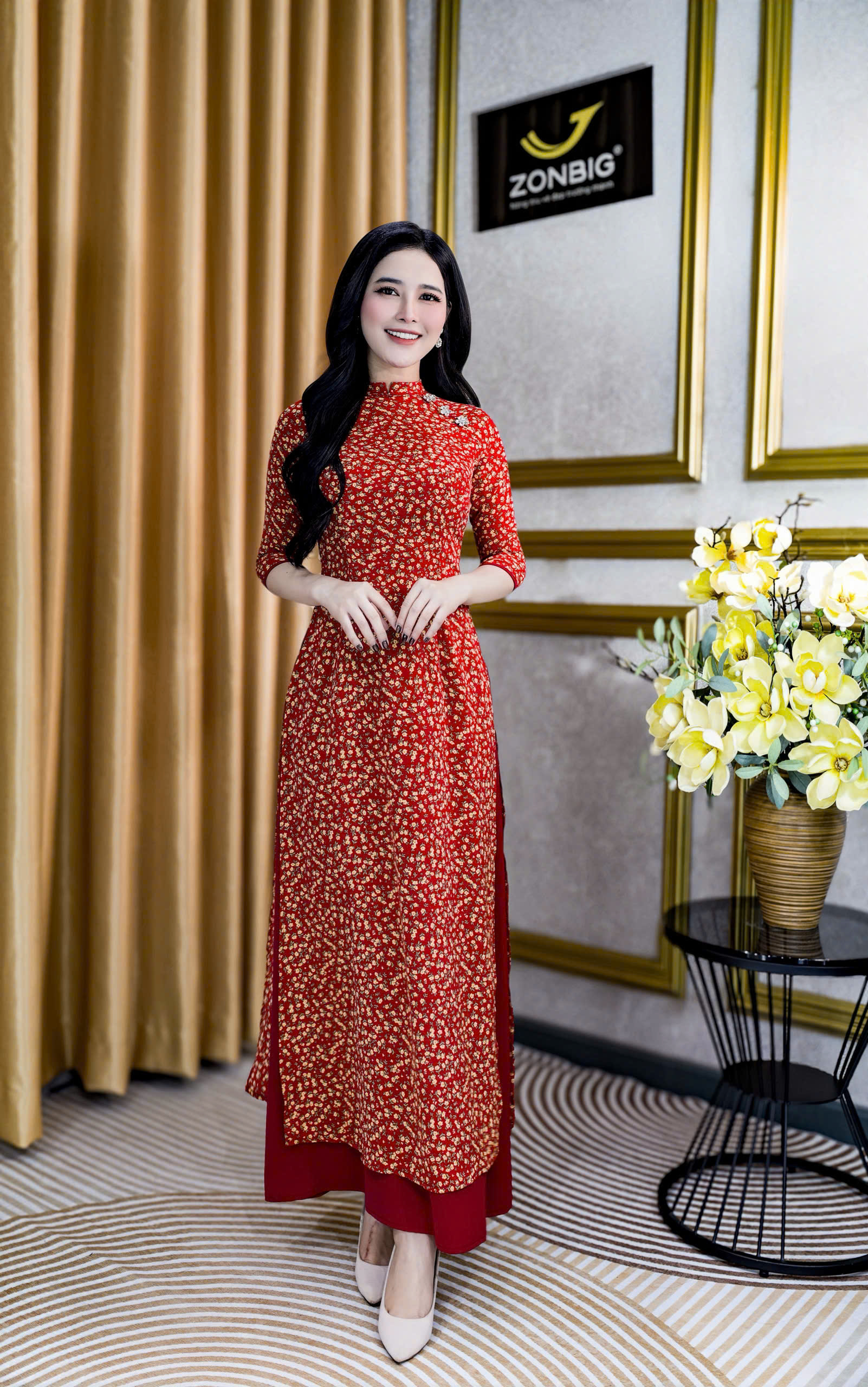 Đầm giả áo dài - Y2124 - Thương hiệu ZONBIG