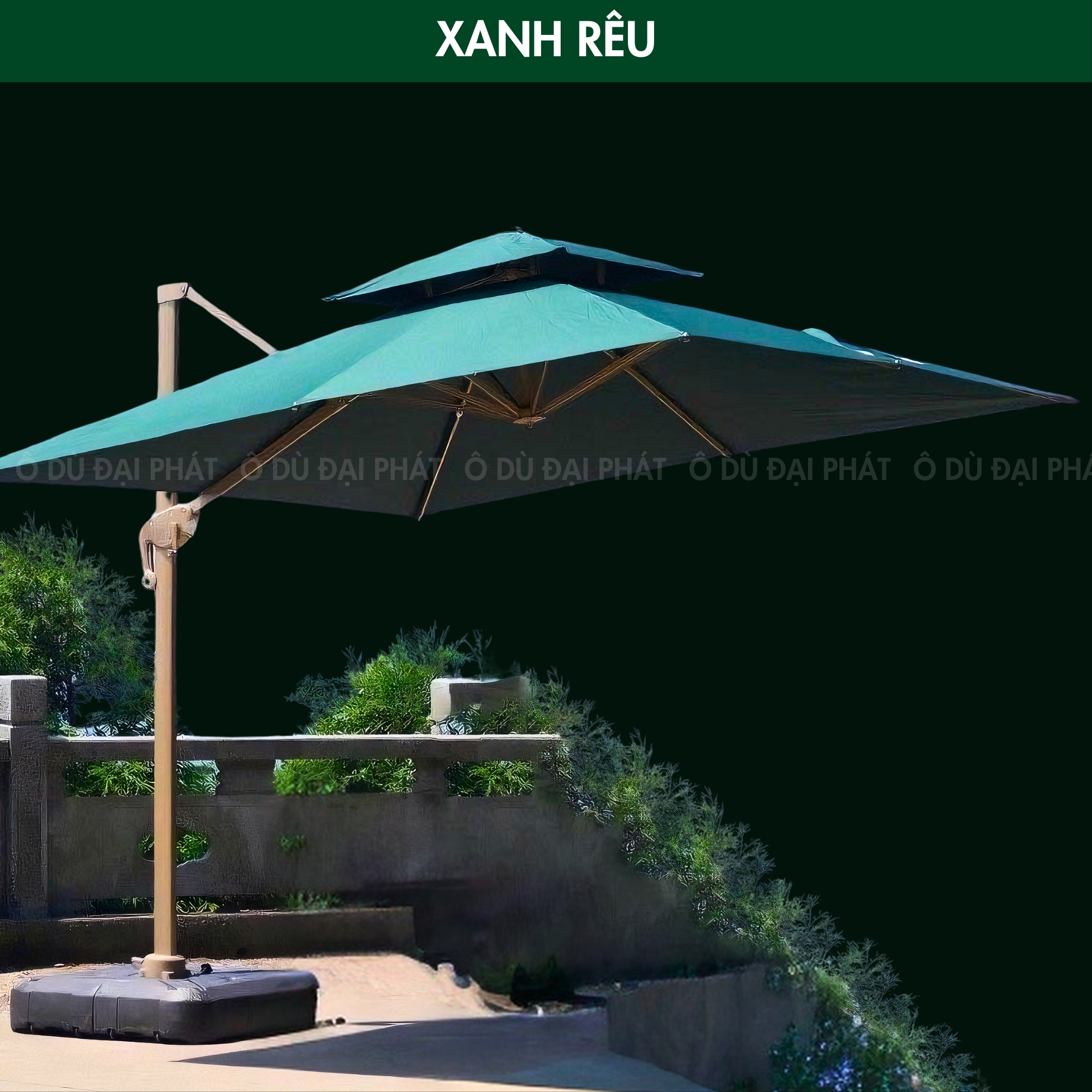  ô dù lệch tâm đại phát 3m x 3m