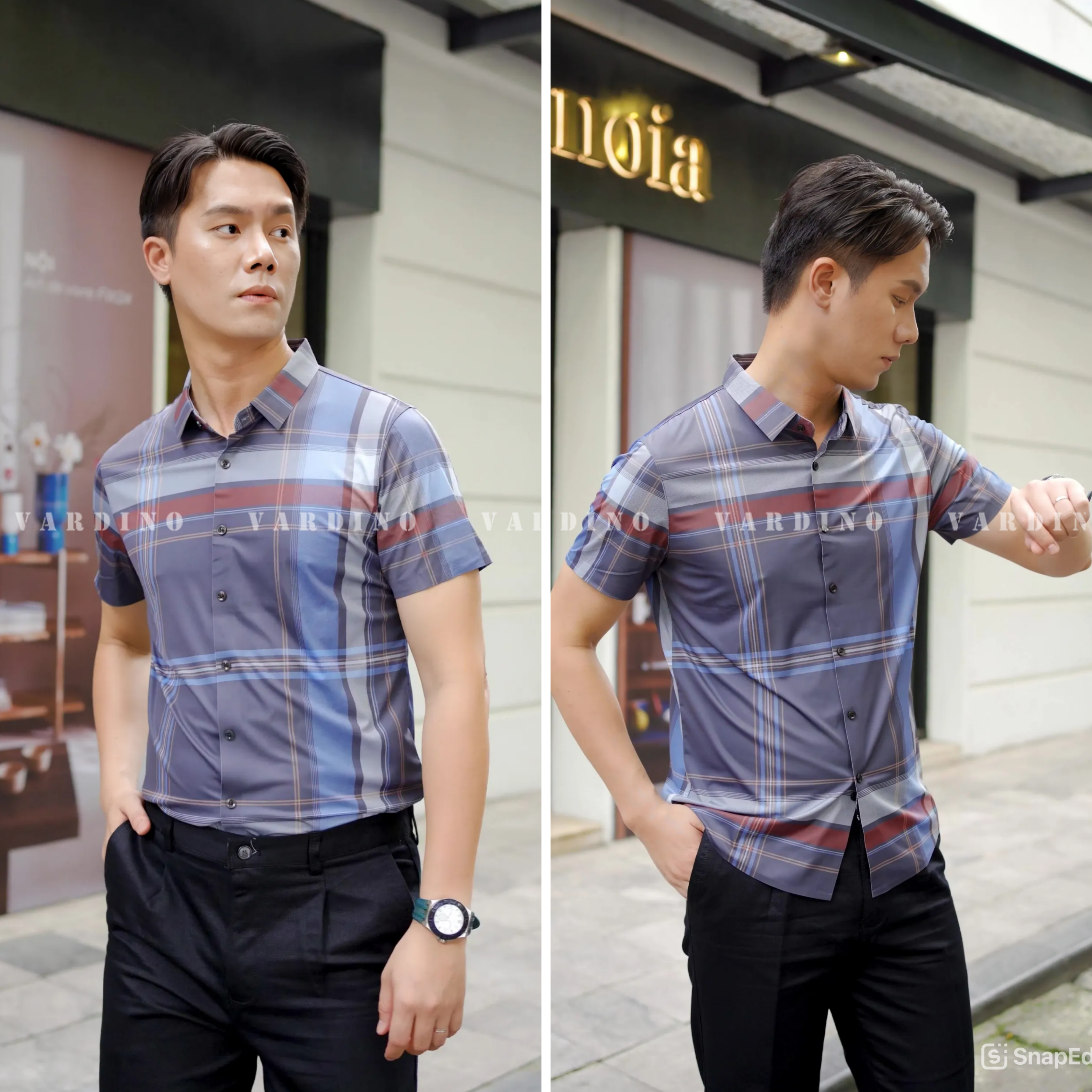 Sơ mi kẻ Vardino s3724_thumbnail_3