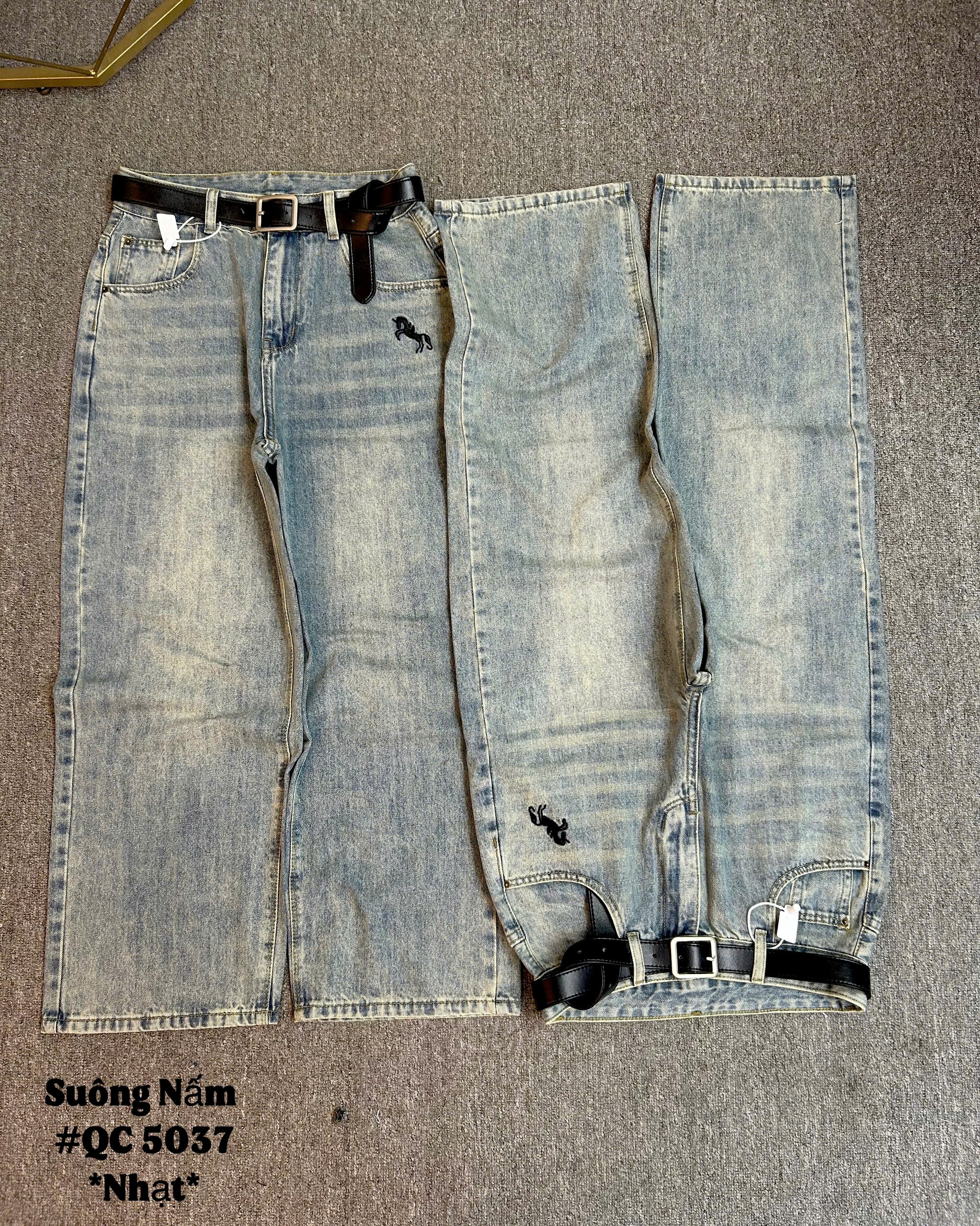 BIGSIZE- Quần jean suông thêu ngựa T- QJ5037_thumbnail_3