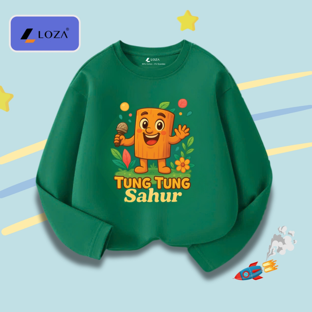 Áo thun dài tay bé trai in Brainrot Cappuccino,Tung Tung Sahur - Loza Kids  KT005_thumbnail_7