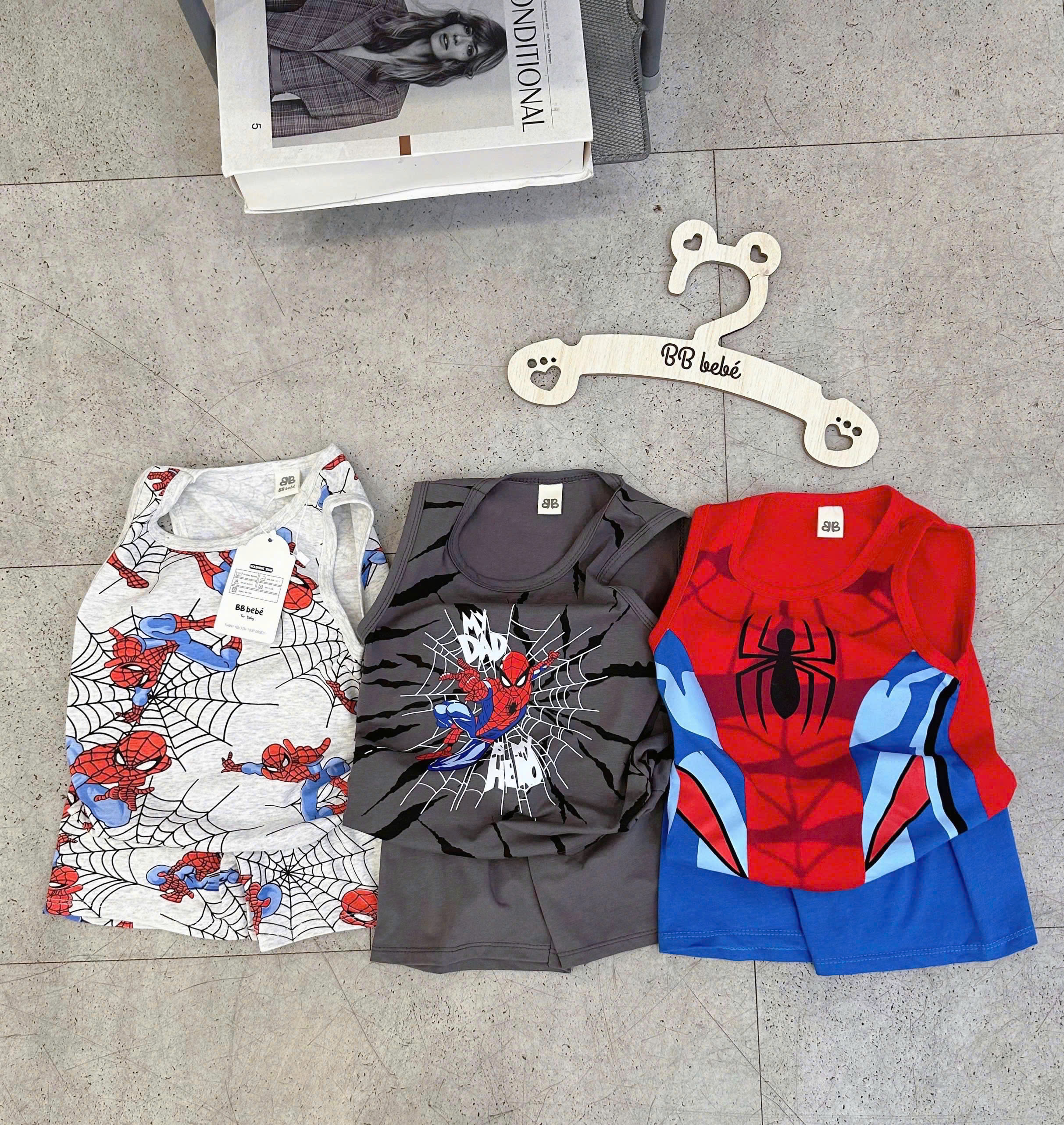 A30 SET 3 BỘ BA LỖ NHỆN ĐEN VÀ NGƯỜI NHỆN- A100.137