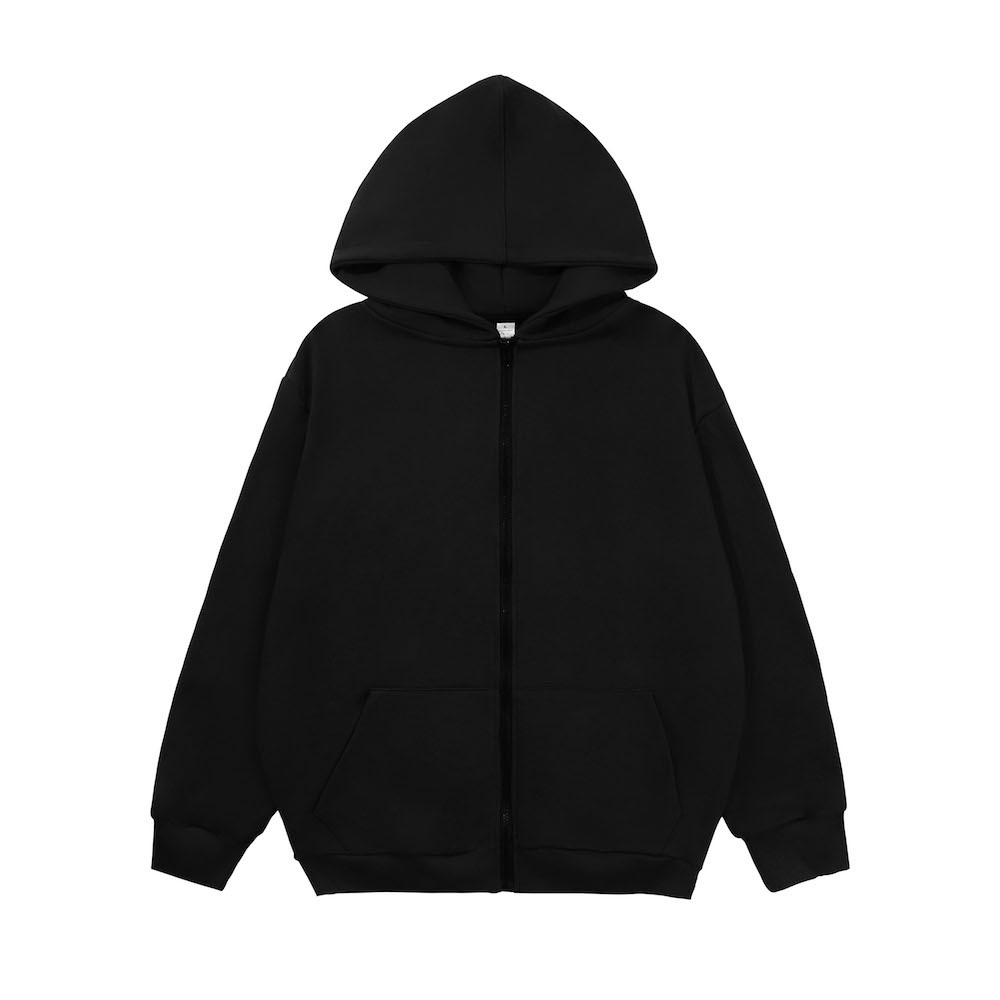 Áo hoodie zip trơn nữ form rộng HZT01 Miucho chân cua_thumbnail_9