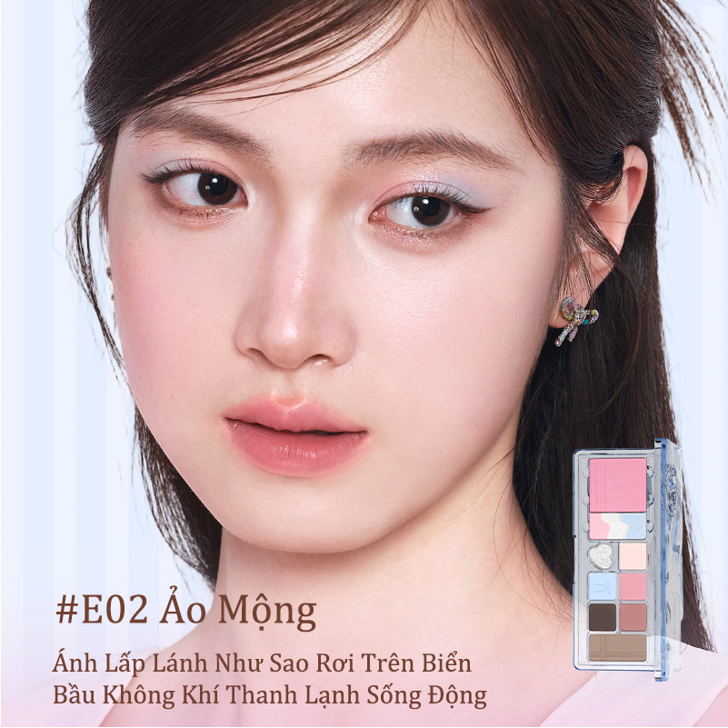 [VEECCI} Bảng phấn mắt má 4 in 1 Veecci kèm tạo khối highlight 11g_thumbnail_5