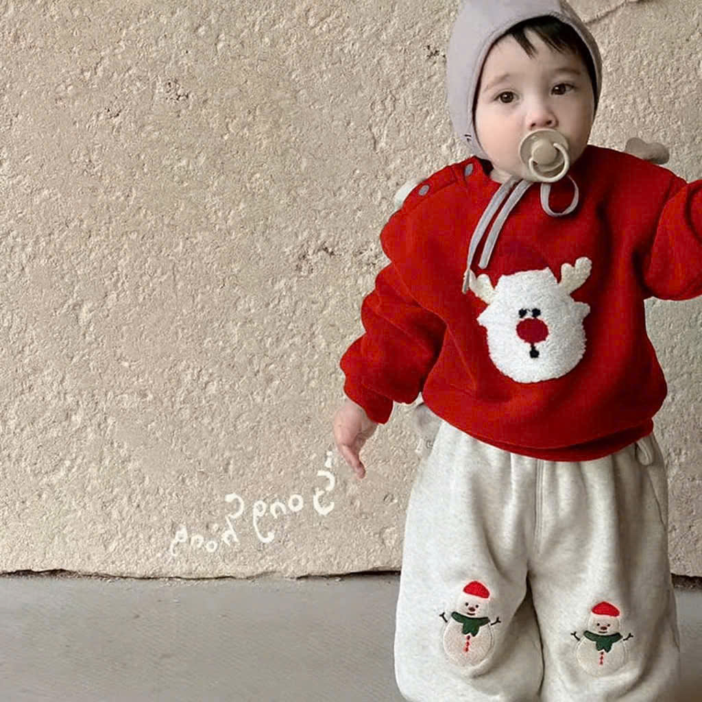 Q97 BỘ NỈ DÀI TAY TUẦN LỘC ĐỎ- A210.402