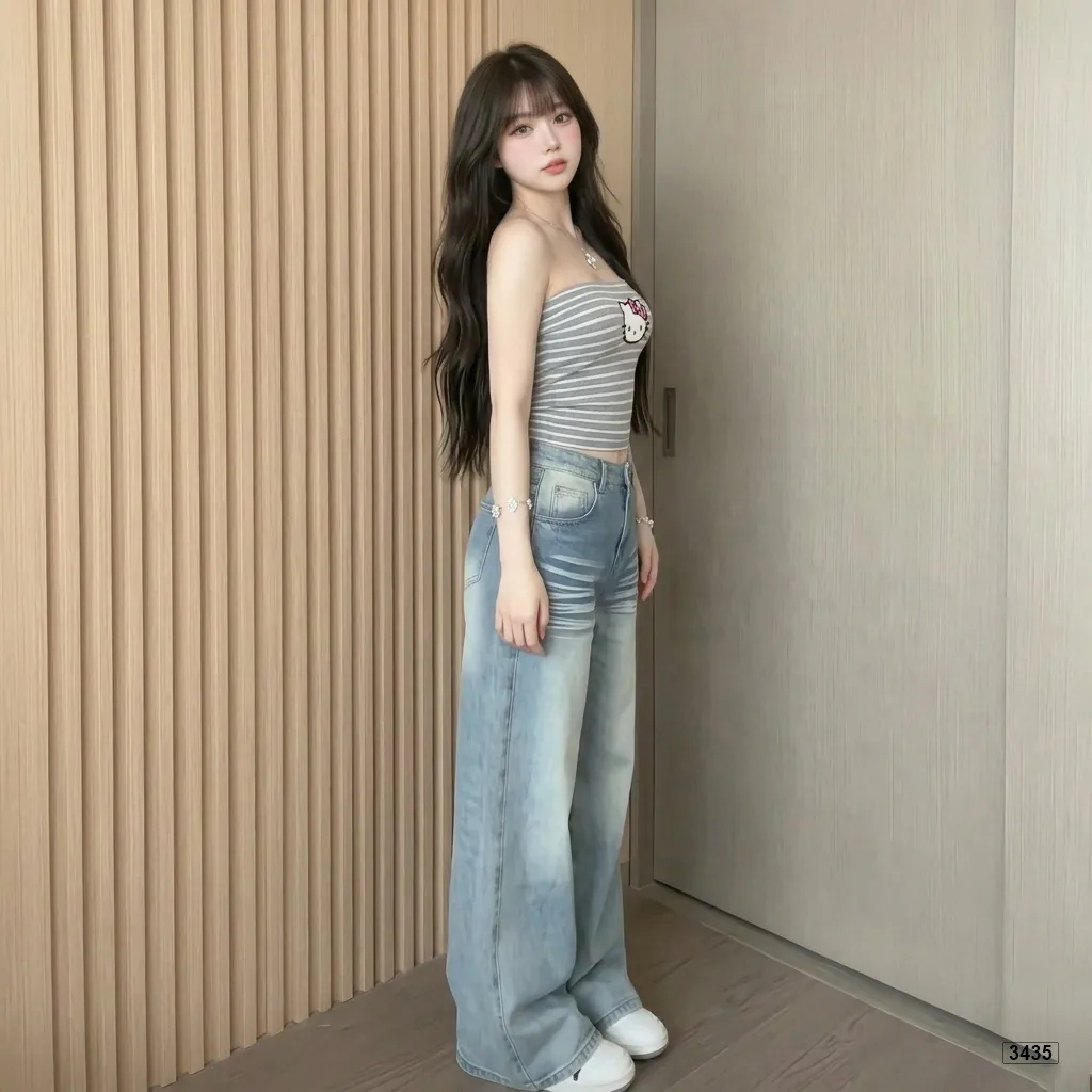 Áo quây ôm body hack dáng kẻ sọc kitty Beezy 3451_thumbnail_5